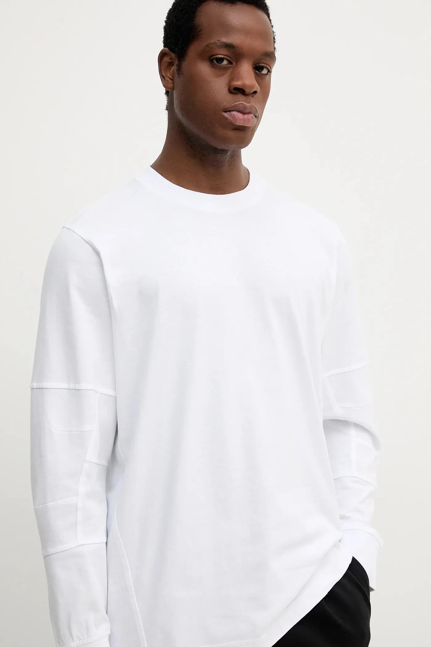 Свободный хлопок с длинными рукавами. - фото 4