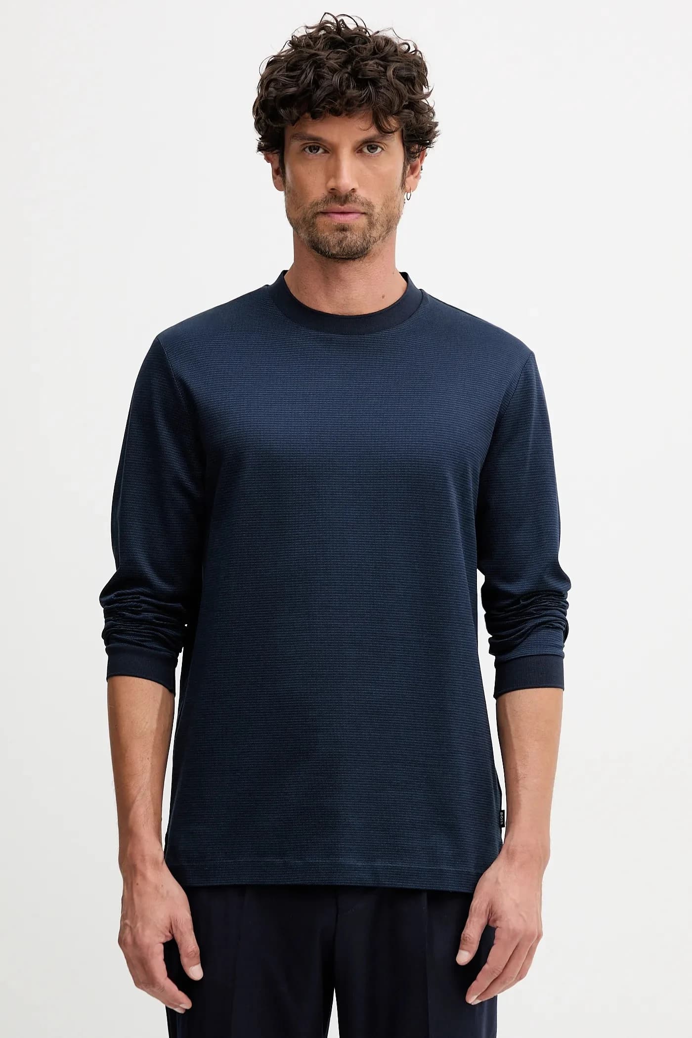 Хлопковая рубашка с длинными рукавами H-Talley 432