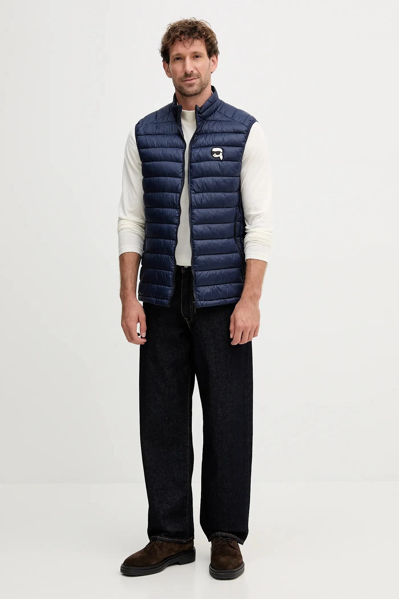 Хлопковая рубашка с длинным рукавом - фото 2