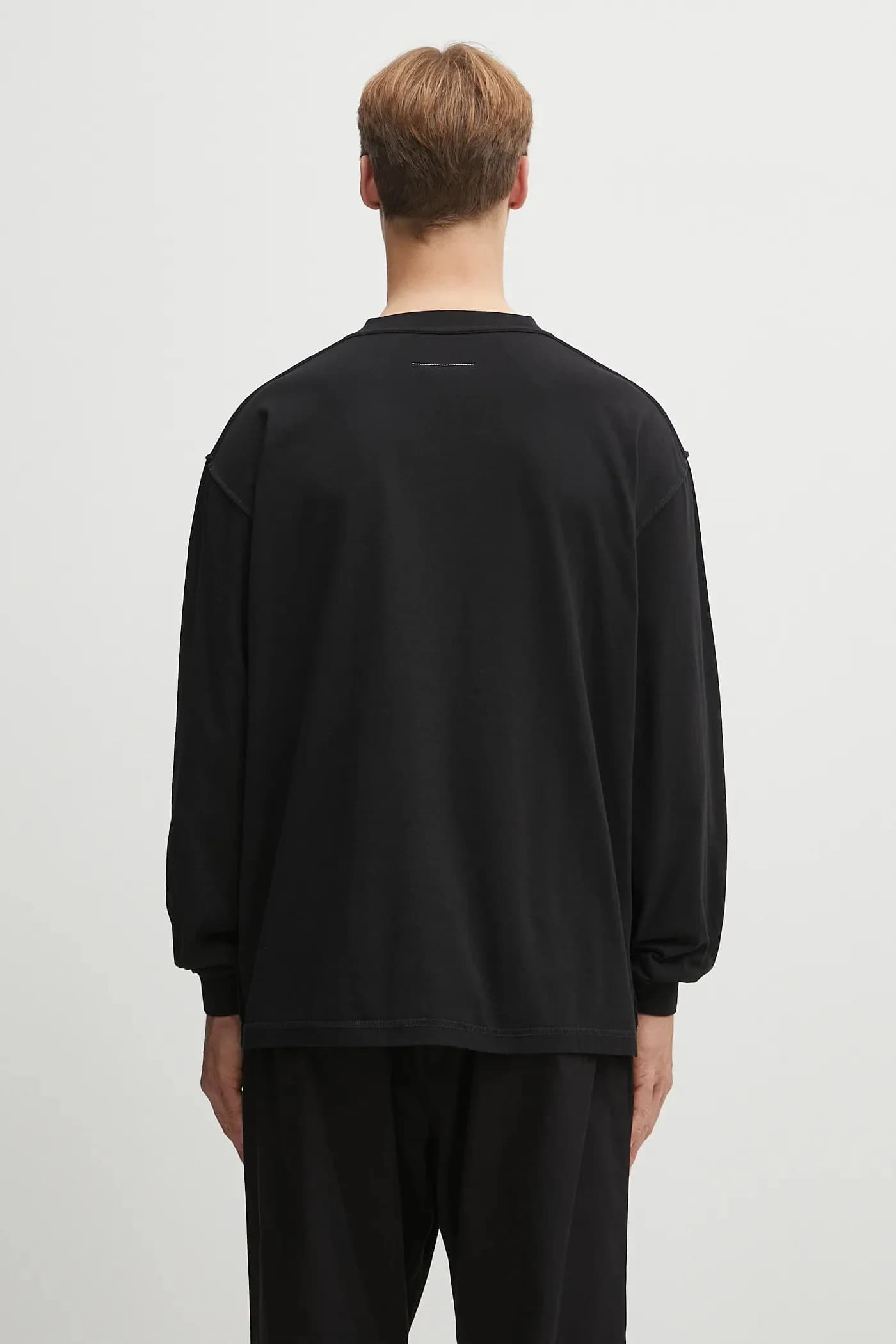 Хлопковая рубашка с длинным рукавом - фото 3