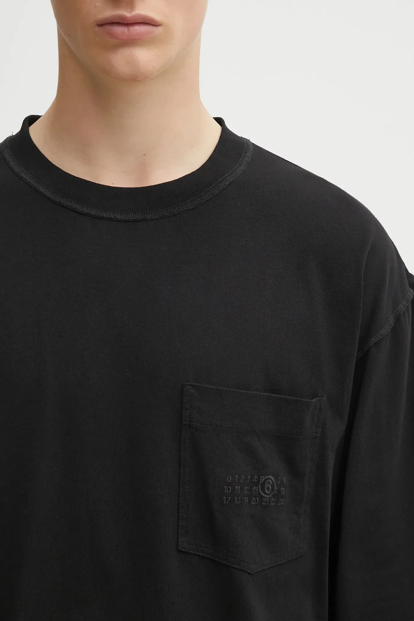 Хлопковая рубашка с длинным рукавом - фото 4