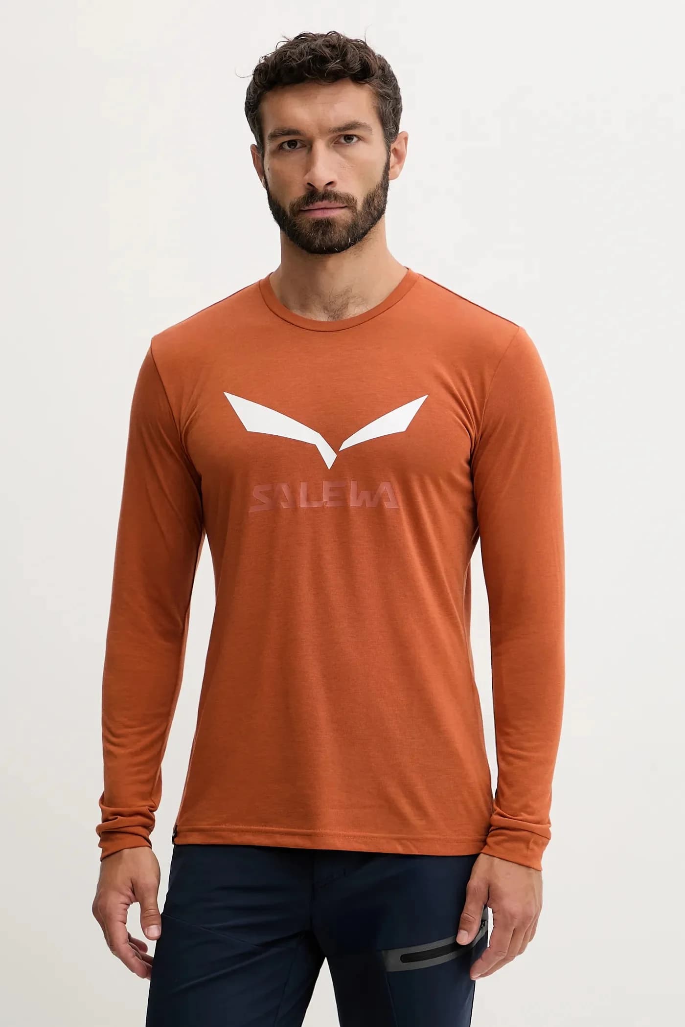 Спортивная футболка с длинным рукавом Solidlogo