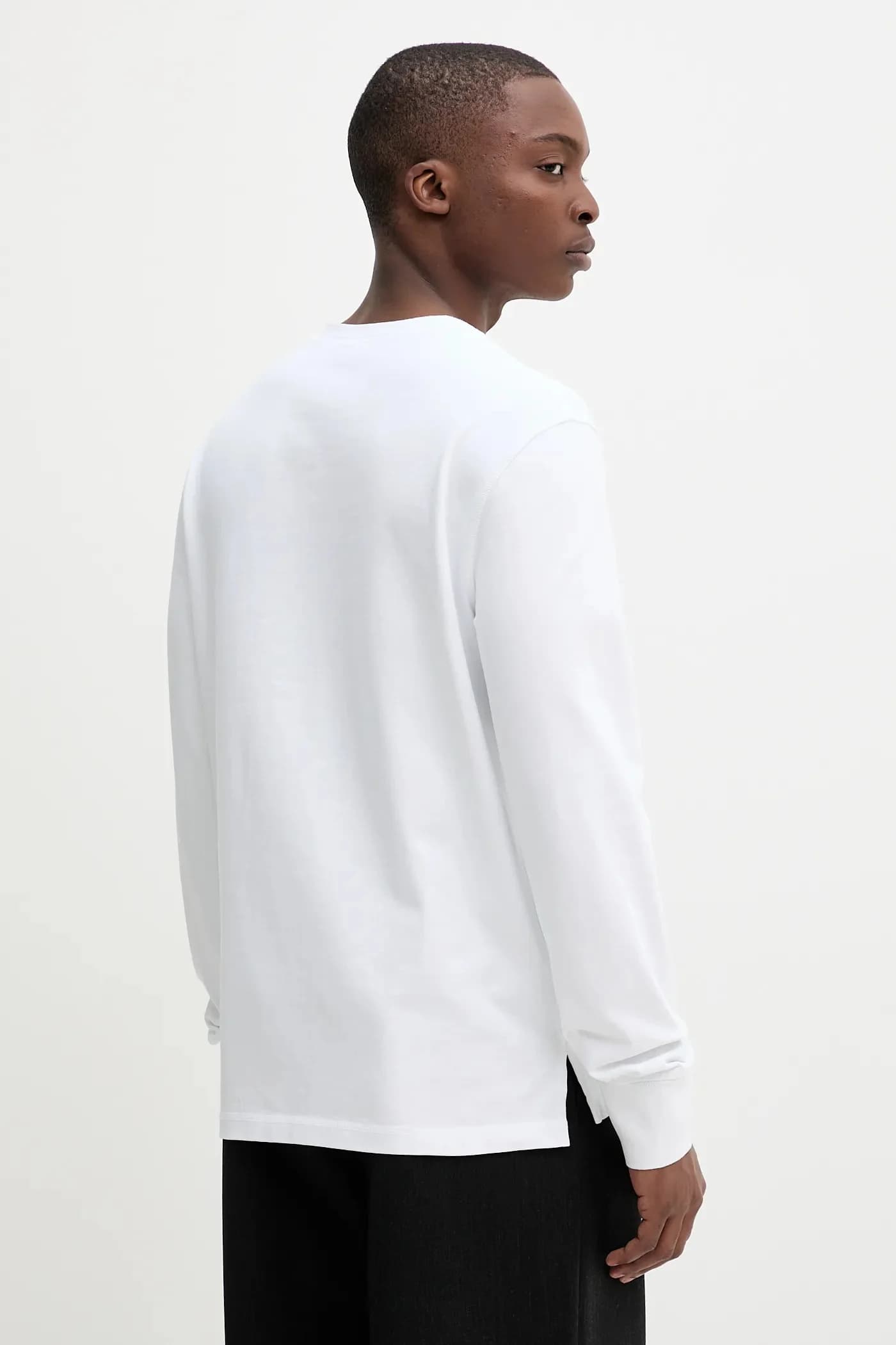 Хлопковая рубашка с длинным рукавом - фото 3