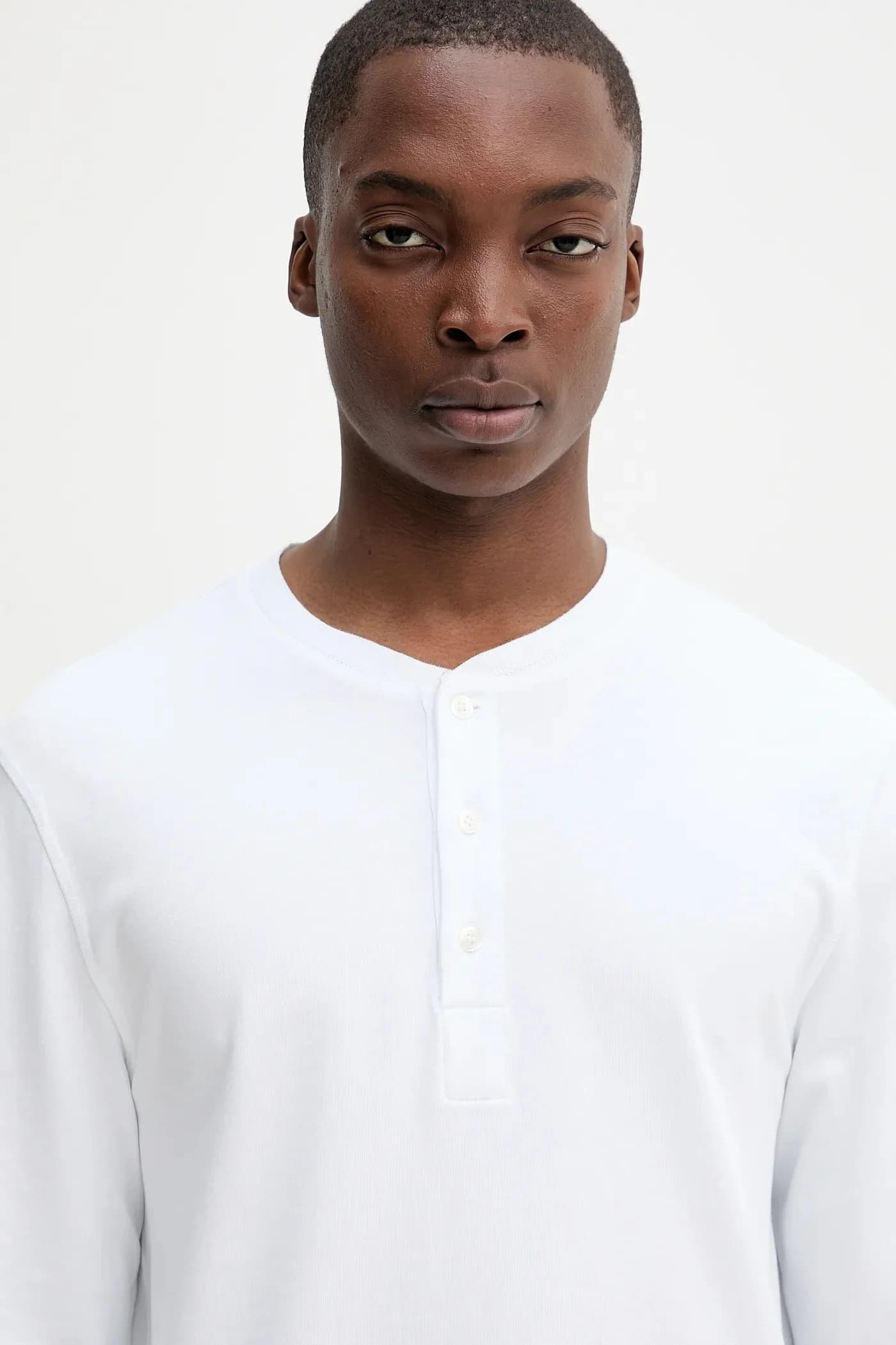 Хлопковая рубашка с длинным рукавом - фото 4