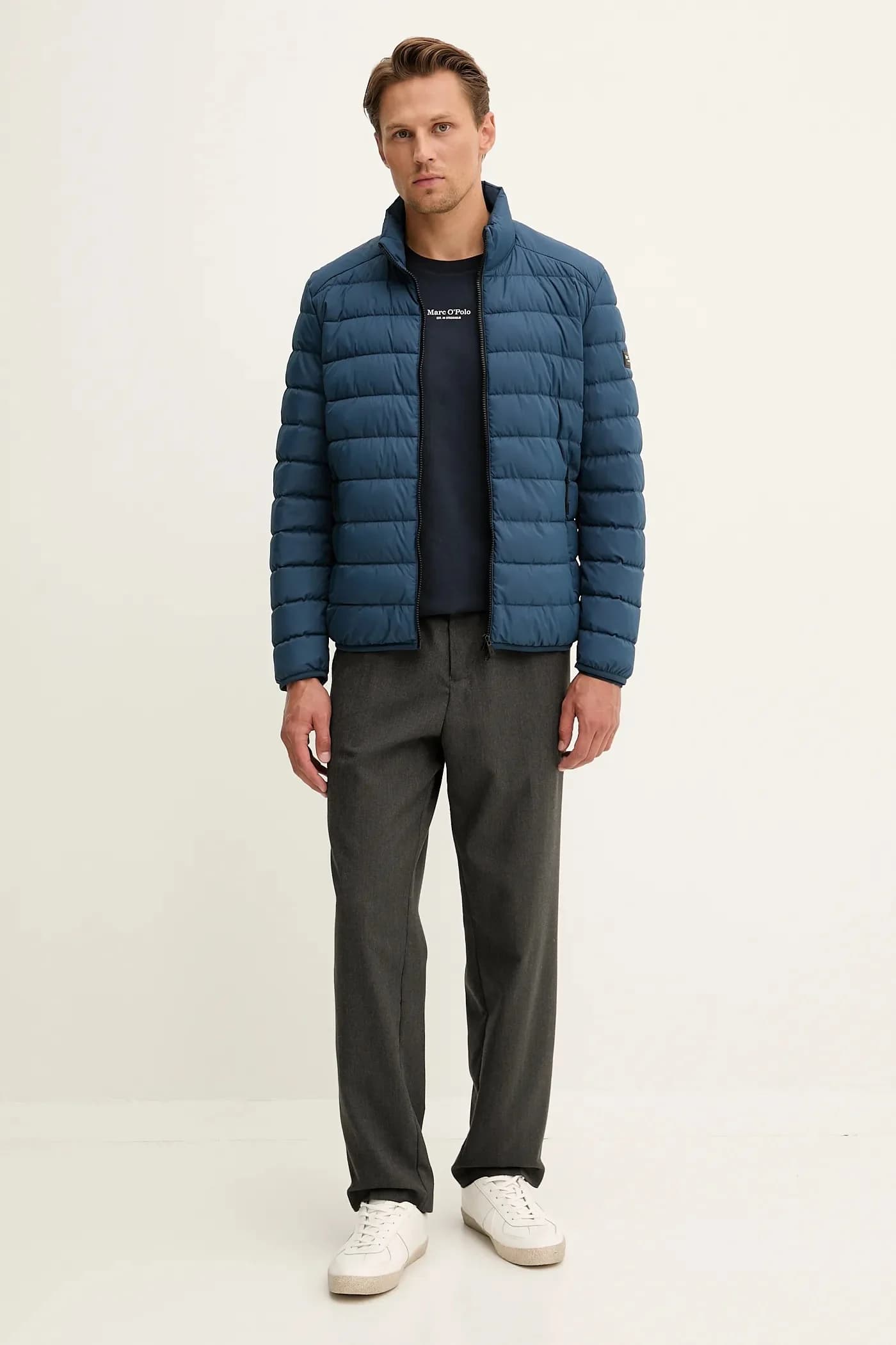 Хлопковая рубашка с длинным рукавом - фото 2