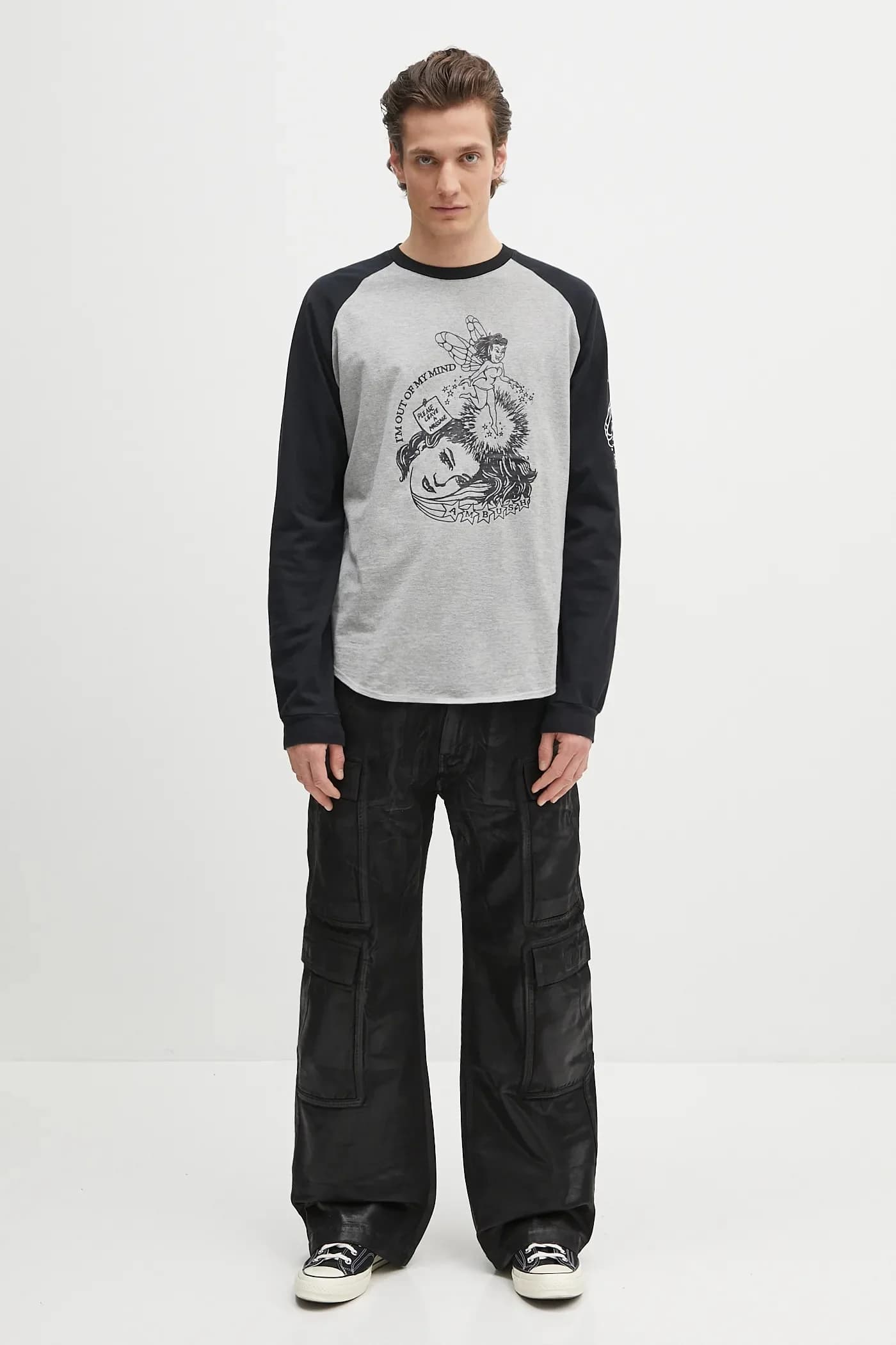 Хлопковая футболка реглан с длинными рукавами (L/S) - фото 5