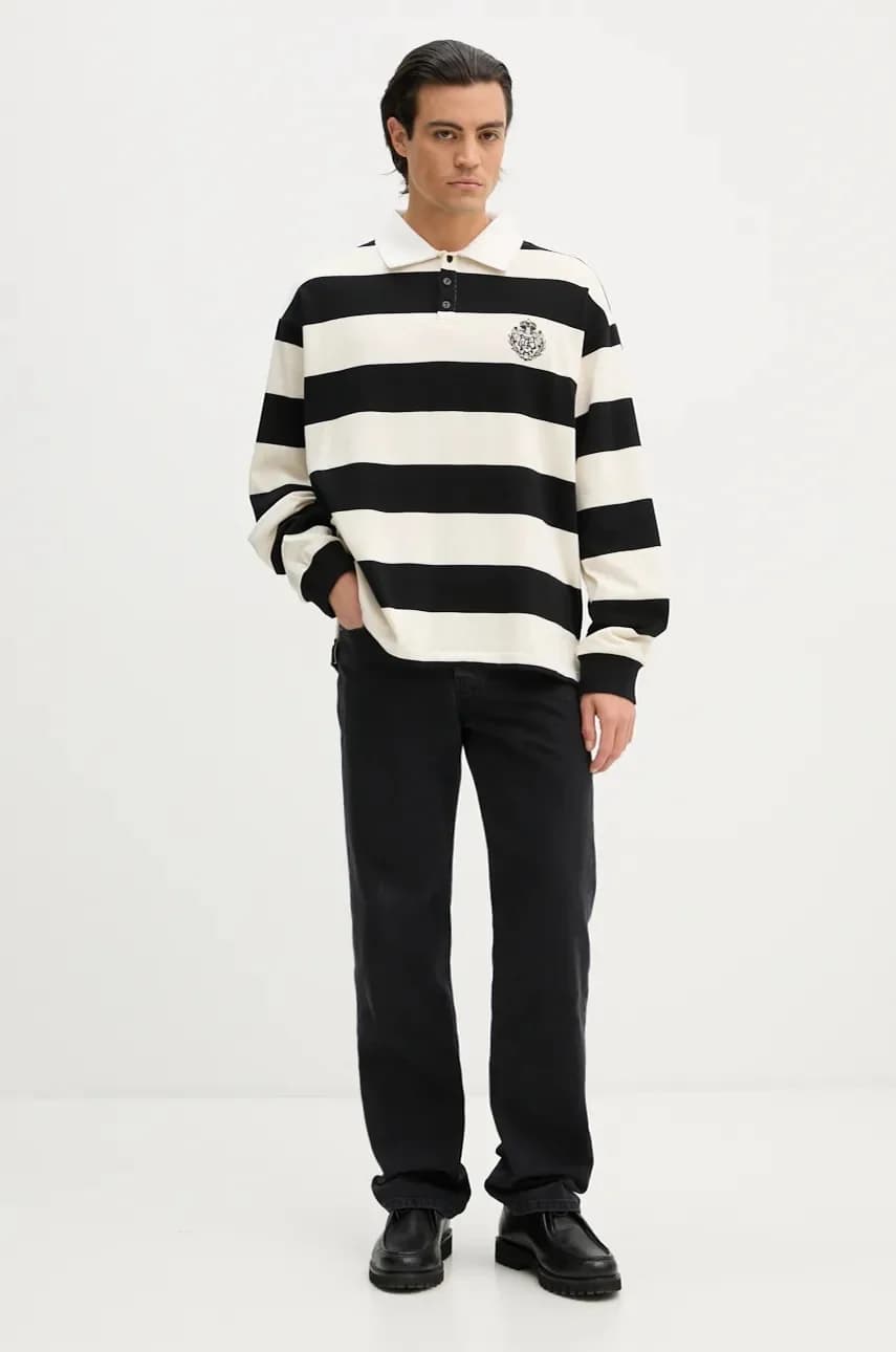 Хлопковая рубашка с длинным рукавом - фото 2