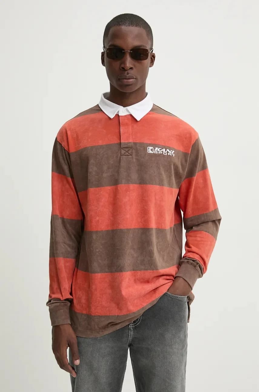 Хлопковая рубашка с длинным рукавом