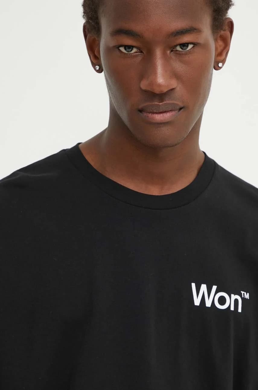 Хлопковая рубашка с длинным рукавом - фото 4