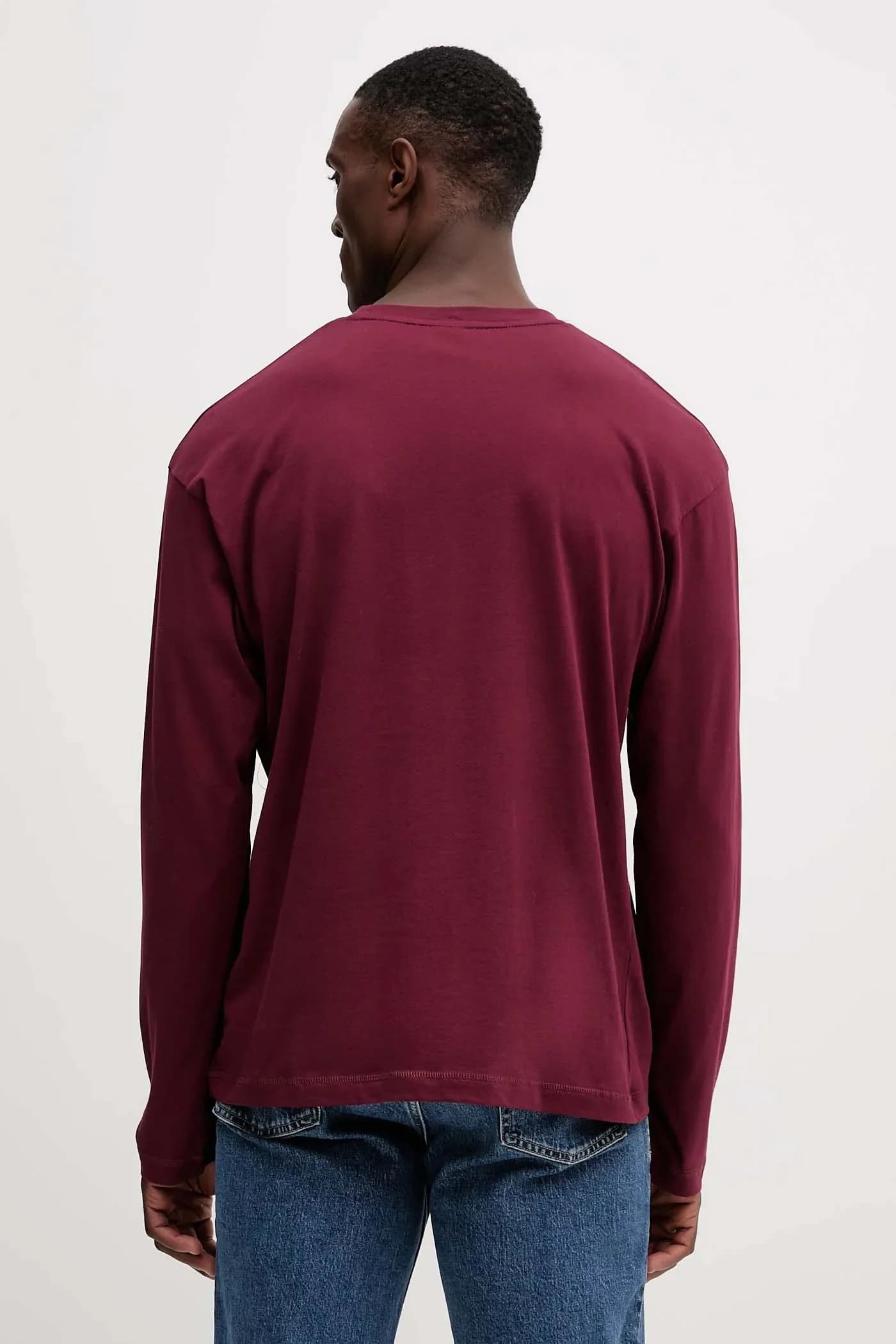 Хлопковая рубашка с длинным рукавом - фото 3