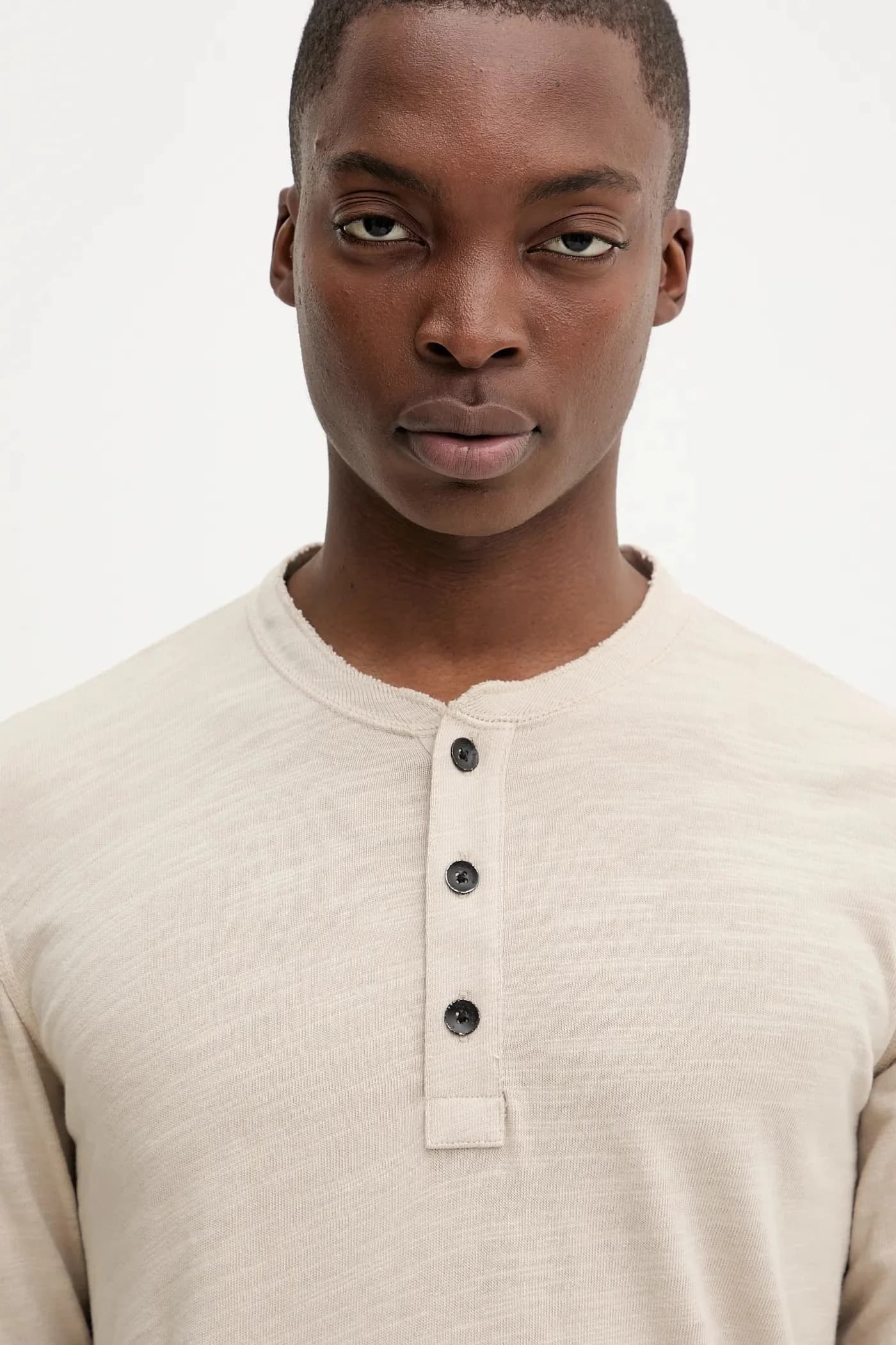 Хлопковая рубашка с длинным рукавом - фото 4