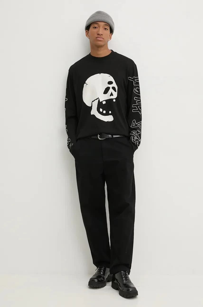 Хлопковая рубашка с длинным рукавом - фото 2