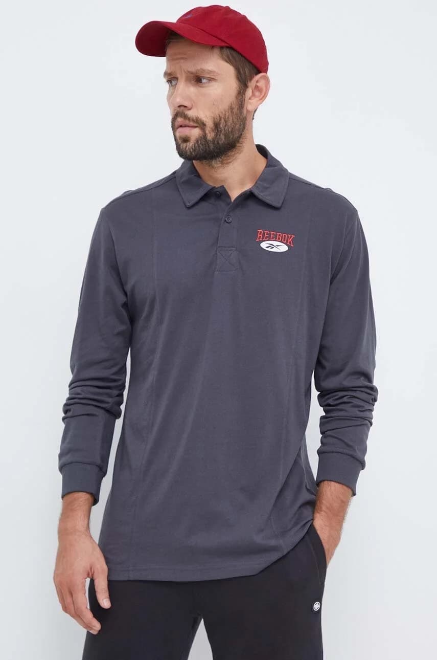 Хлопковая рубашка с длинным рукавом