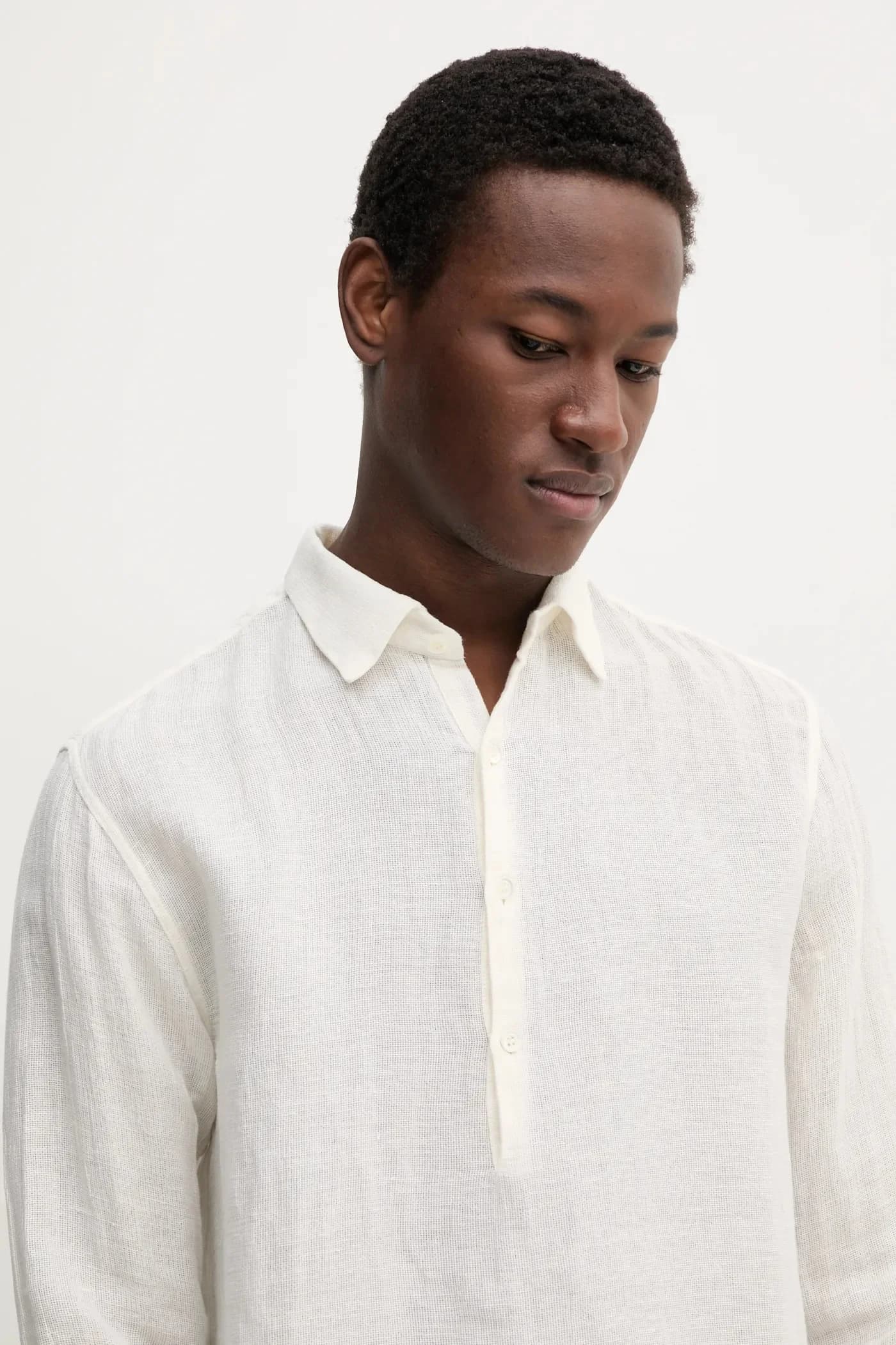 Льняная рубашка Camicia Pavan S с длинными рукавами - фото 4