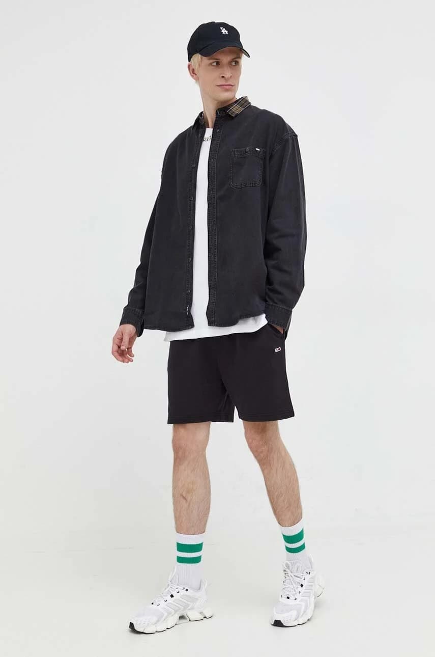 Хлопковая рубашка с длинным рукавом - фото 2