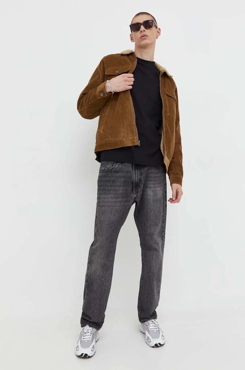 Хлопковая рубашка с длинным рукавом - фото 2