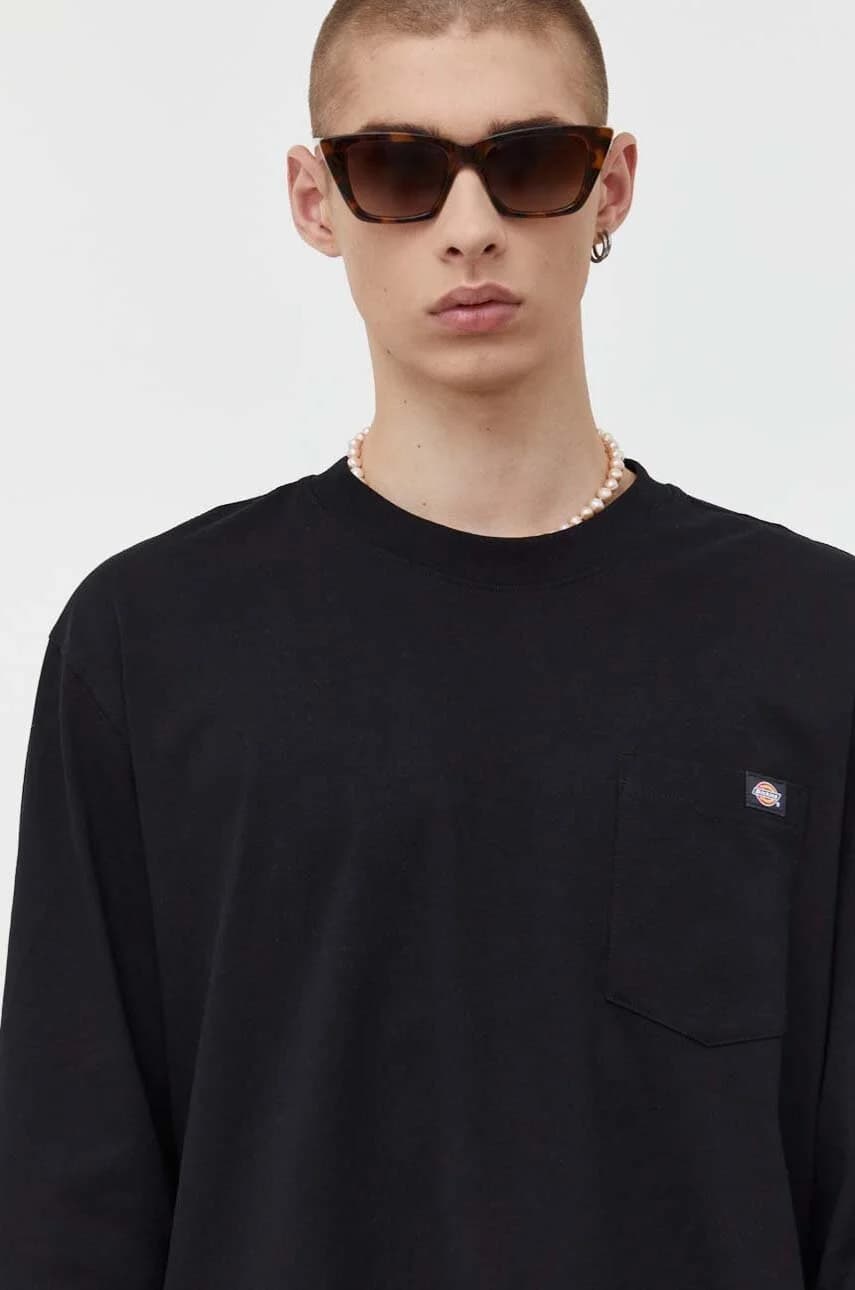 Хлопковая рубашка с длинным рукавом - фото 4