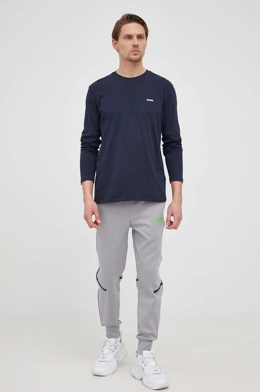 Хлопковая рубашка с длинным рукавом - фото 2