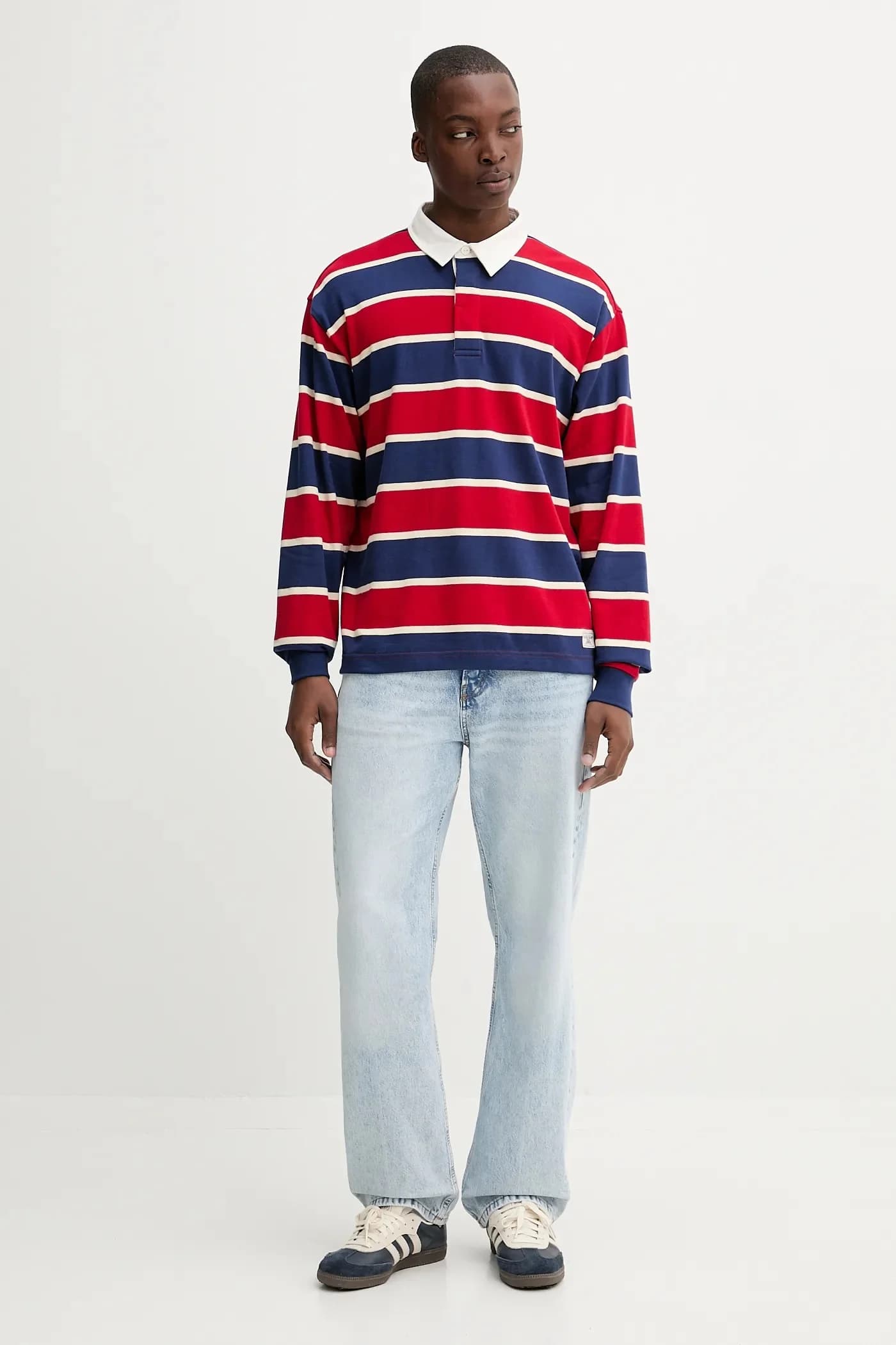 Хлопковая рубашка с длинным рукавом - фото 2