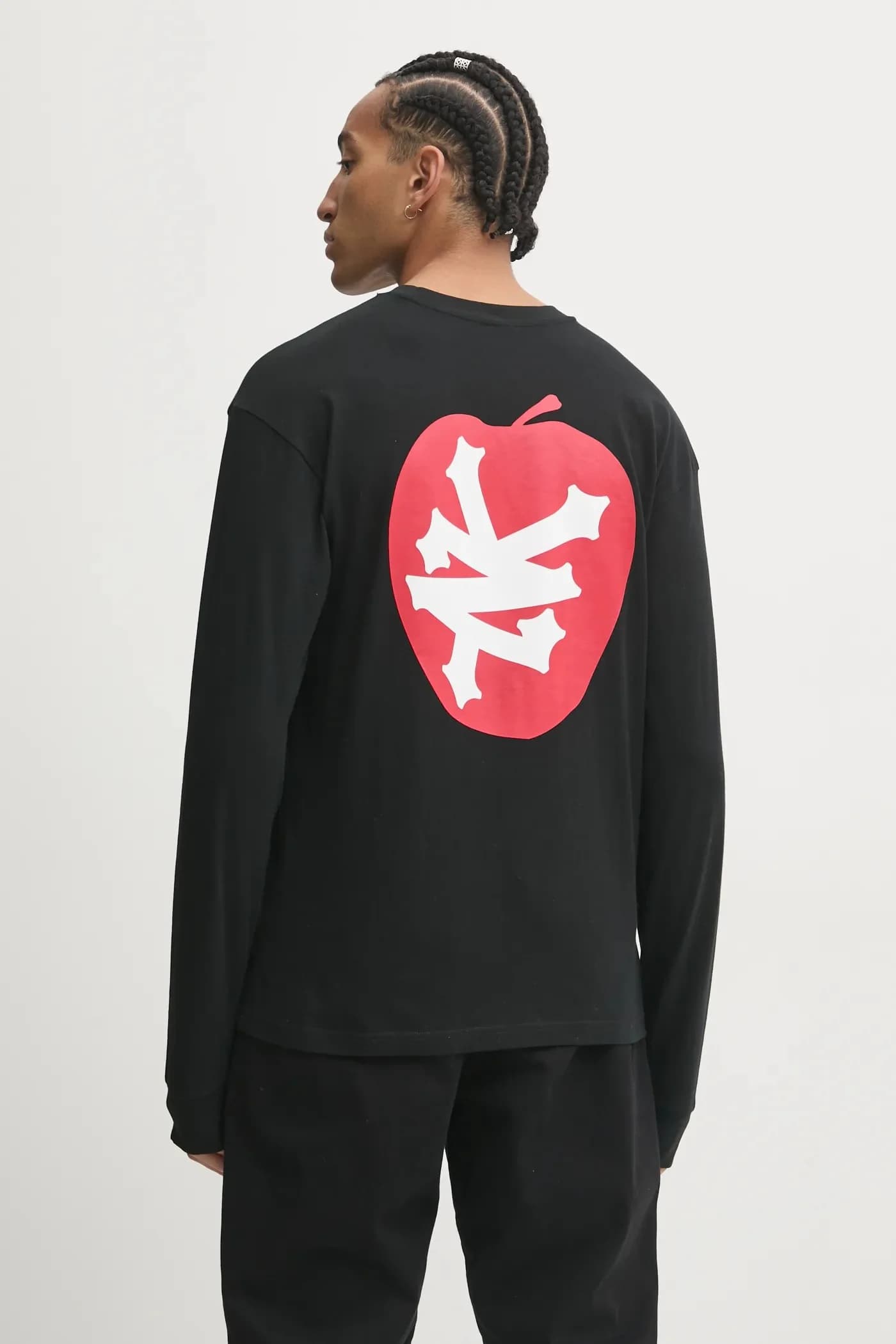 Хлопковая рубашка с длинным рукавом