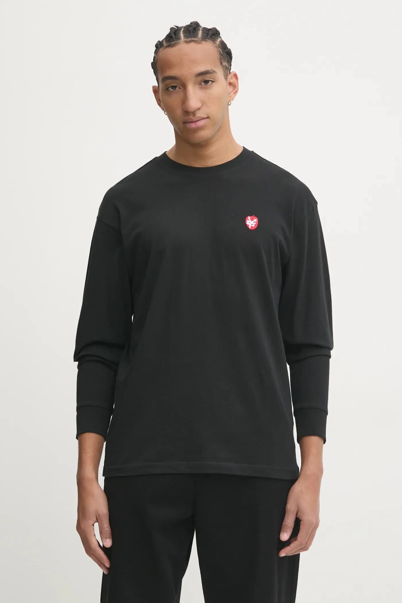 Хлопковая рубашка с длинным рукавом - фото 3