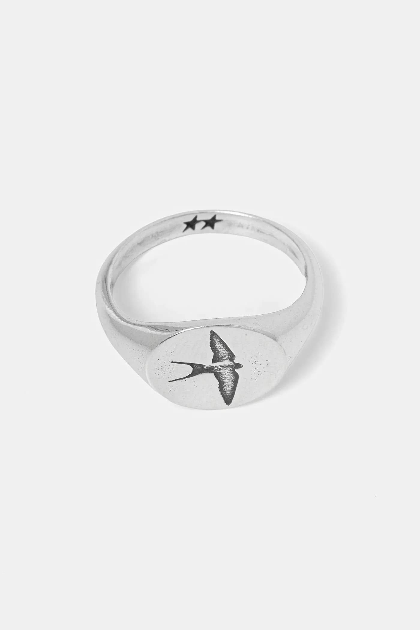 Серебряное кольцо-печатка