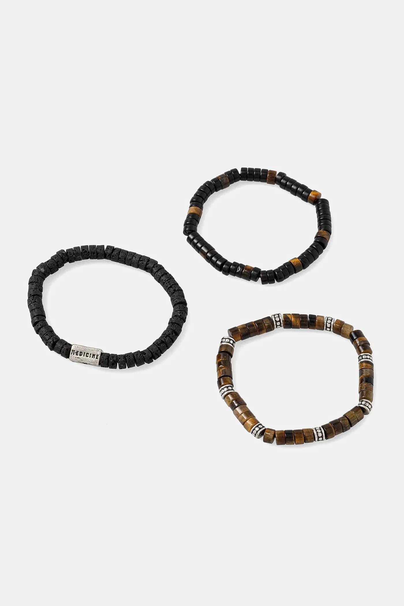 3 пары браслетов