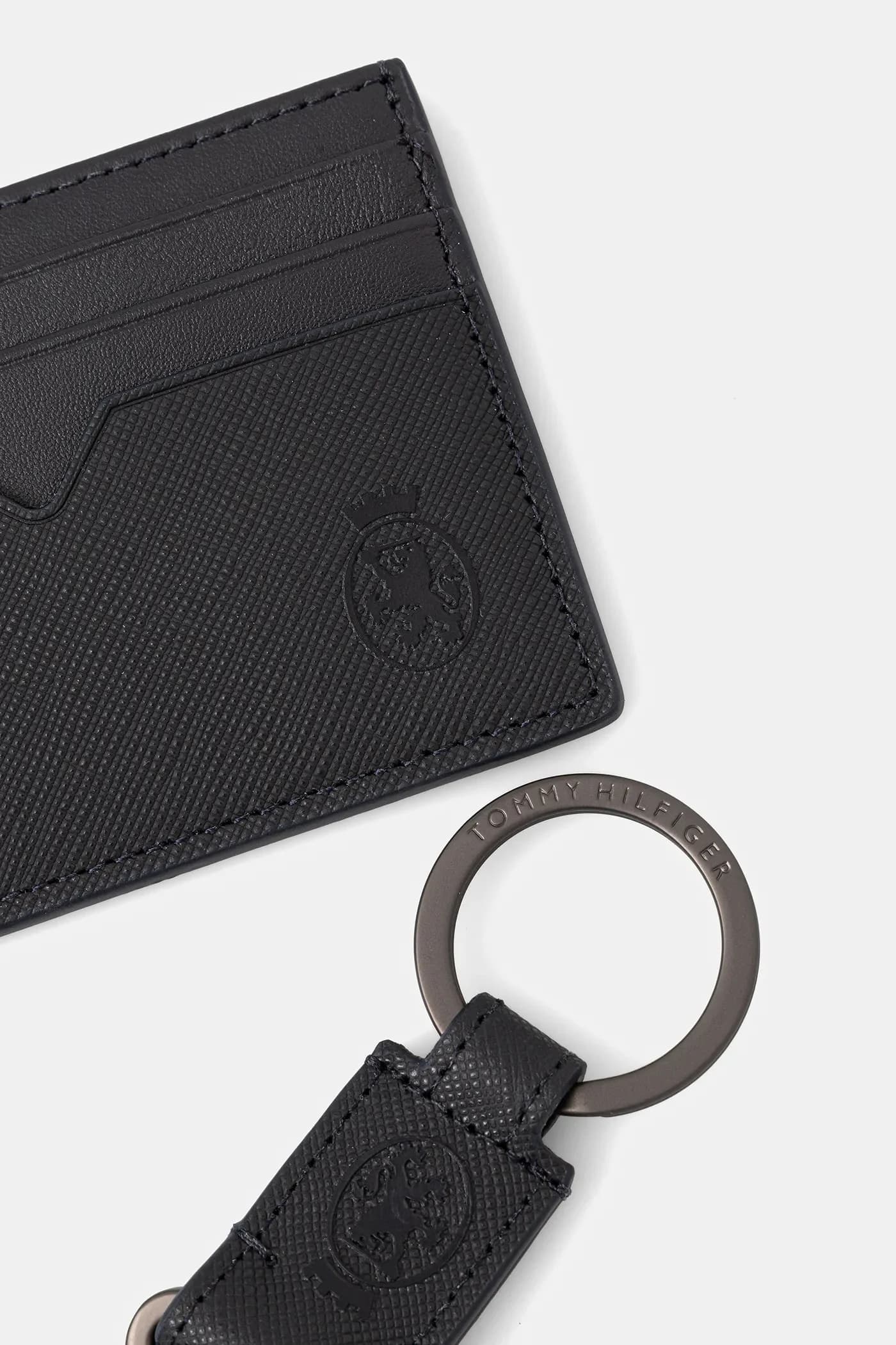 Кожаная визитница и брелок - фото 5