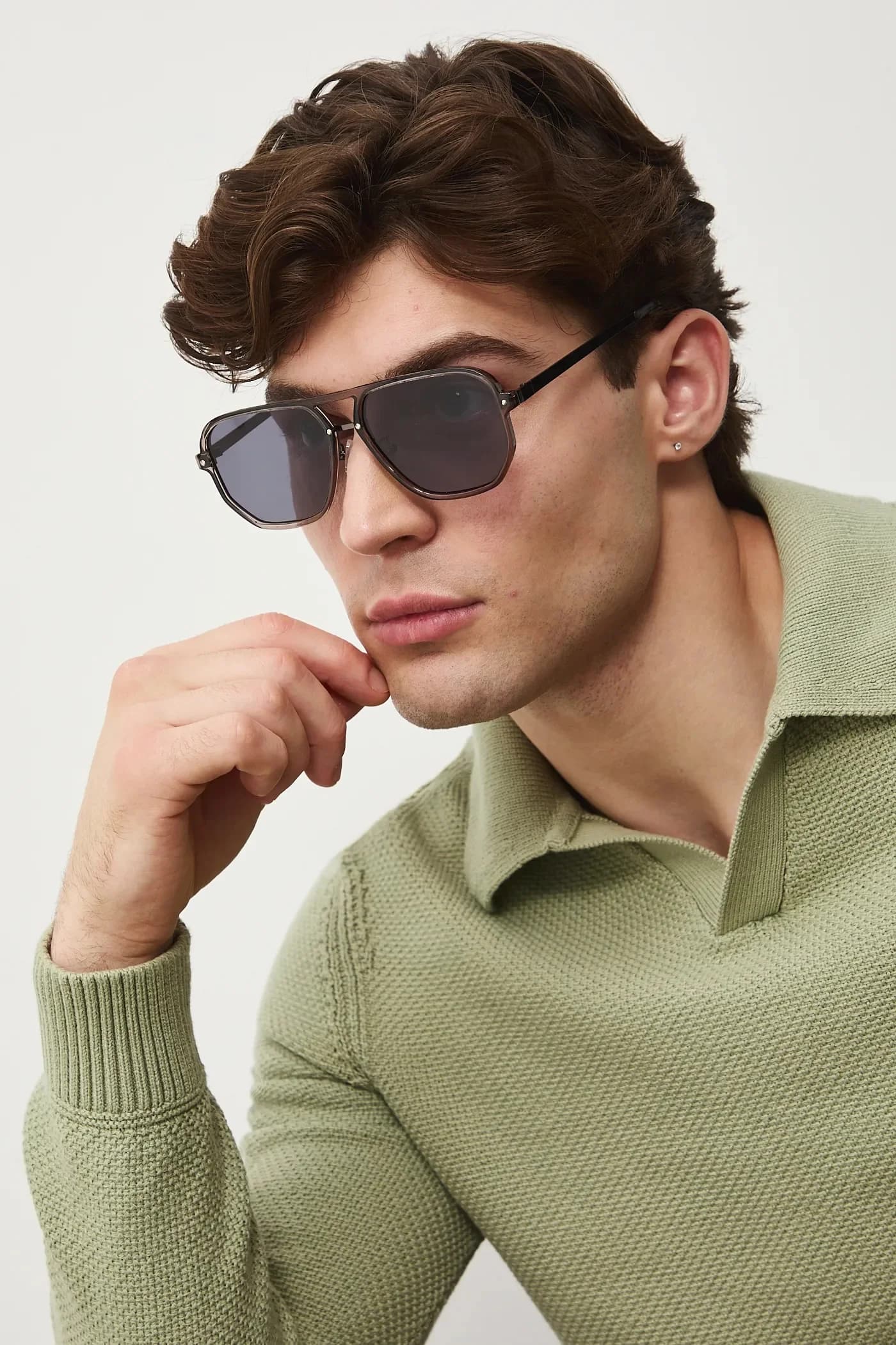 Мужские солнцезащитные очки-авиаторы