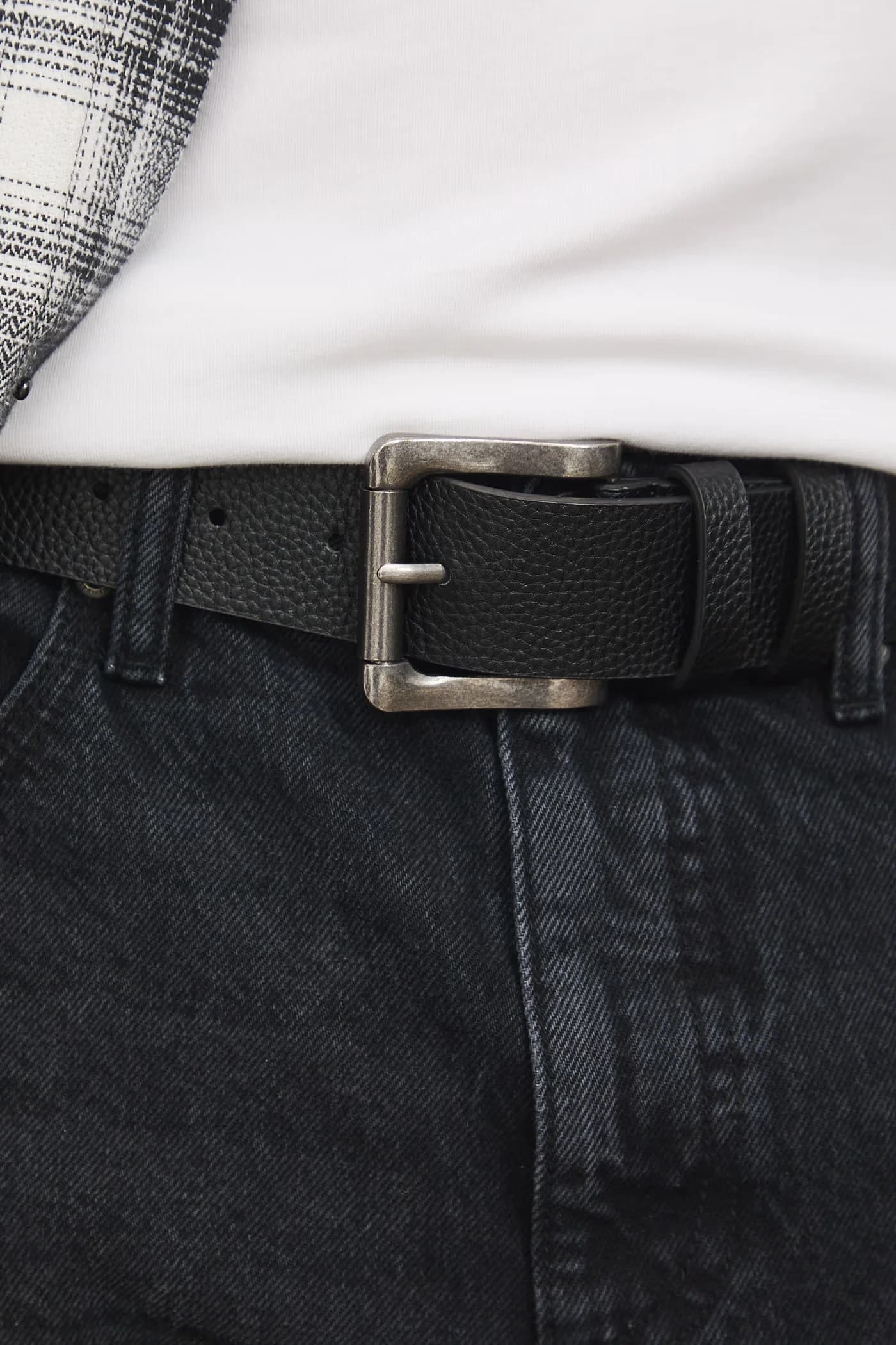 Мужской ремень из искусственной кожи - фото 4