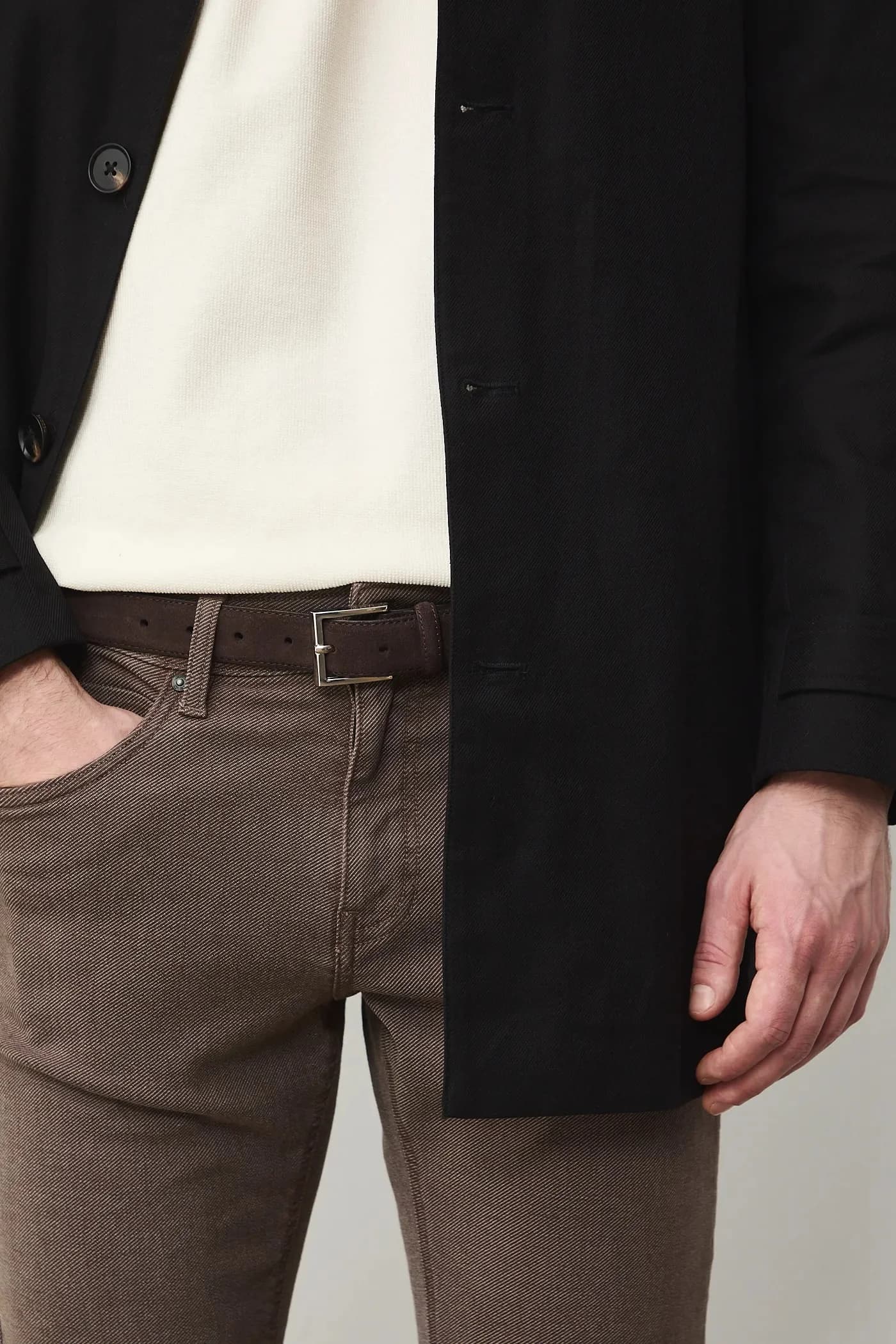 Мужской замшевый ремень