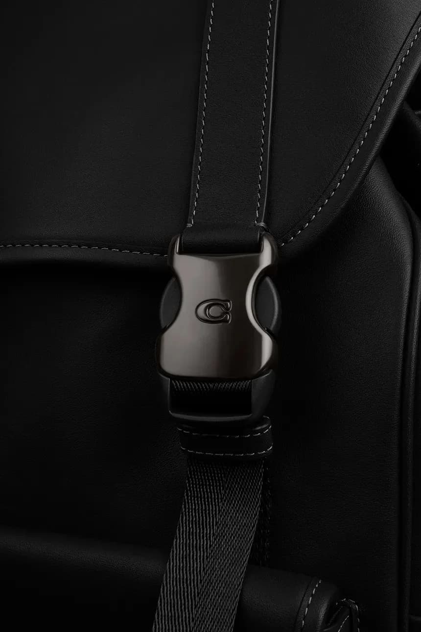 Кожаный рюкзак League с клапаном - фото 5