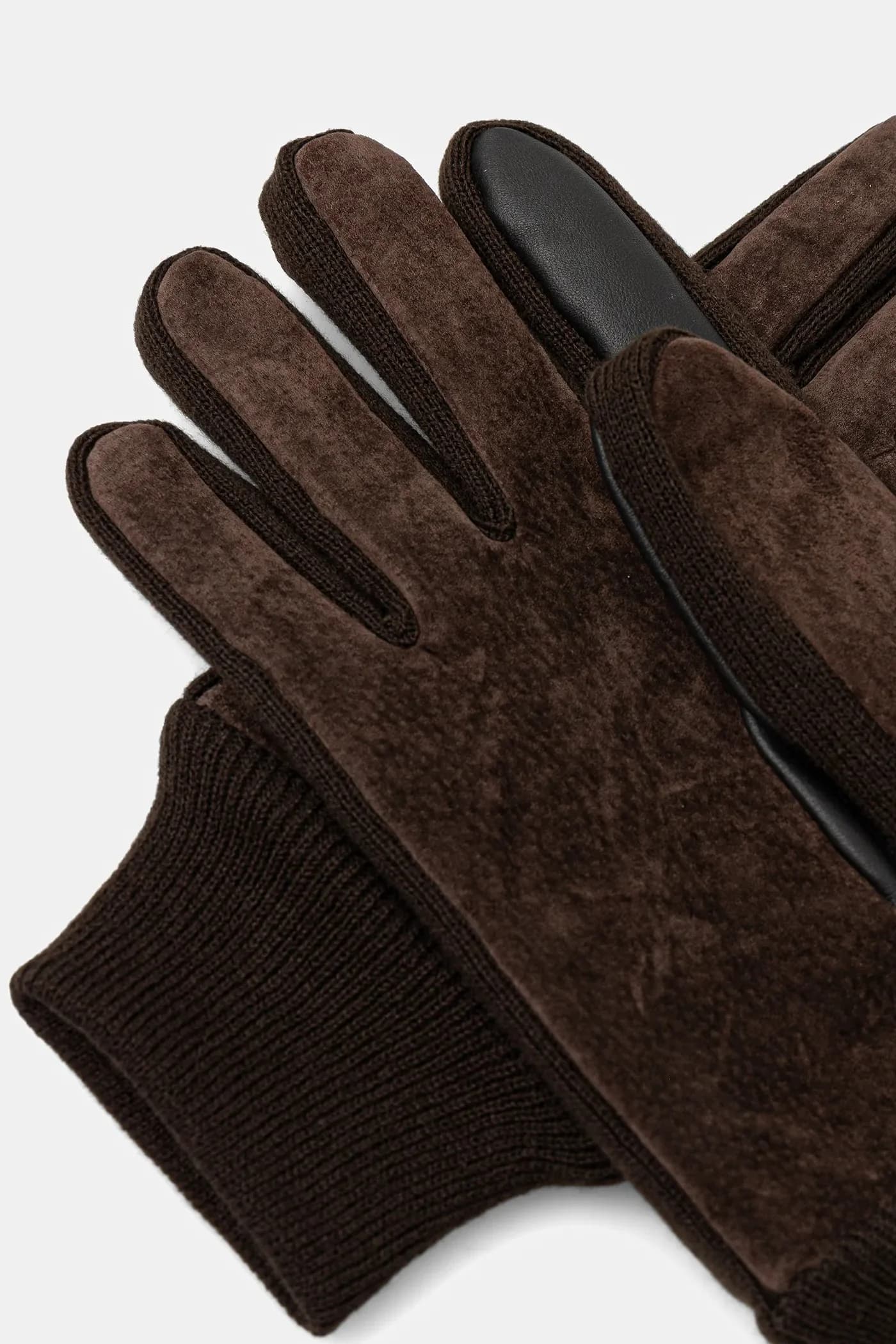 Замшевые перчатки - фото 3