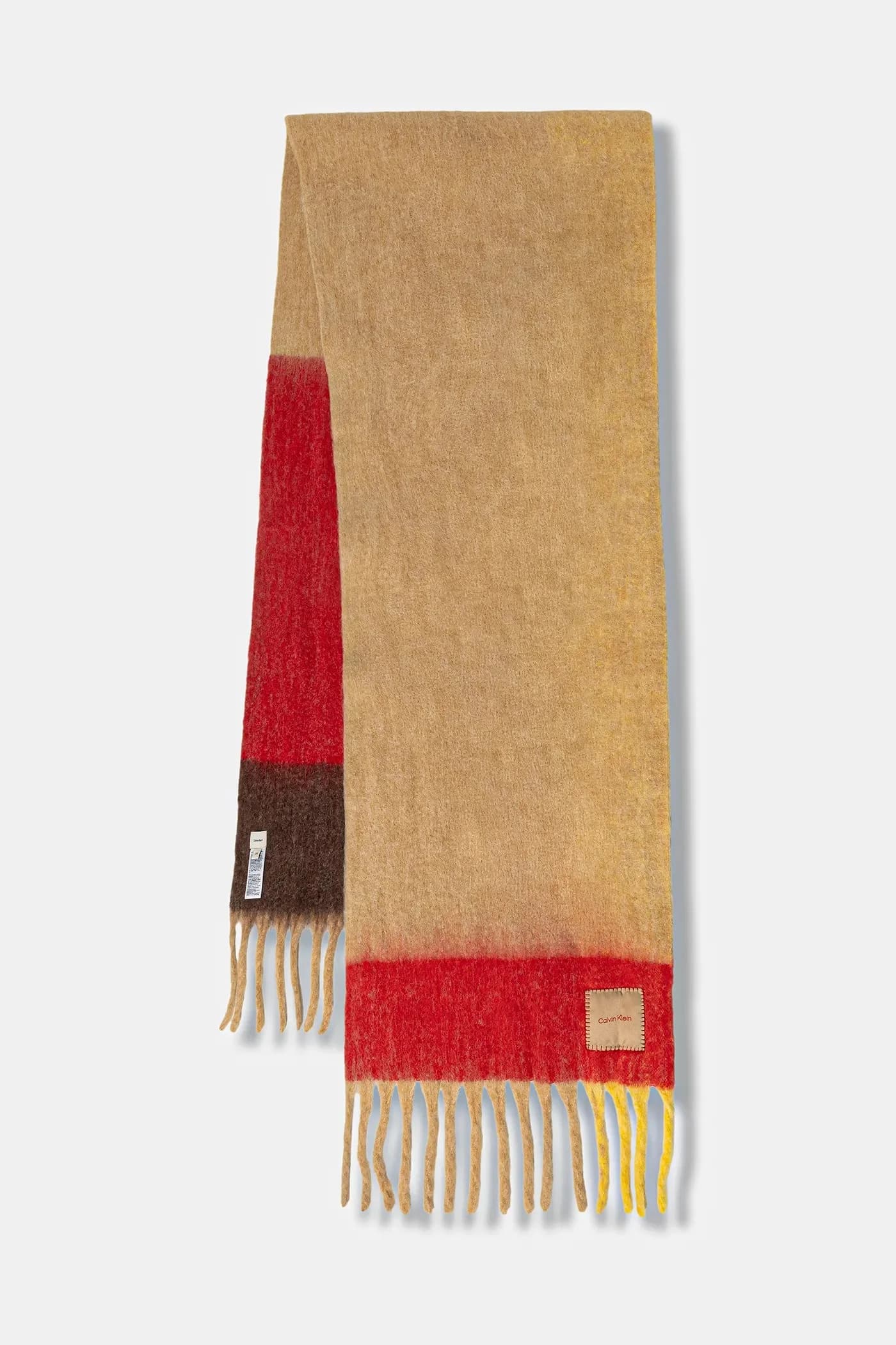 Шарф с шерстью