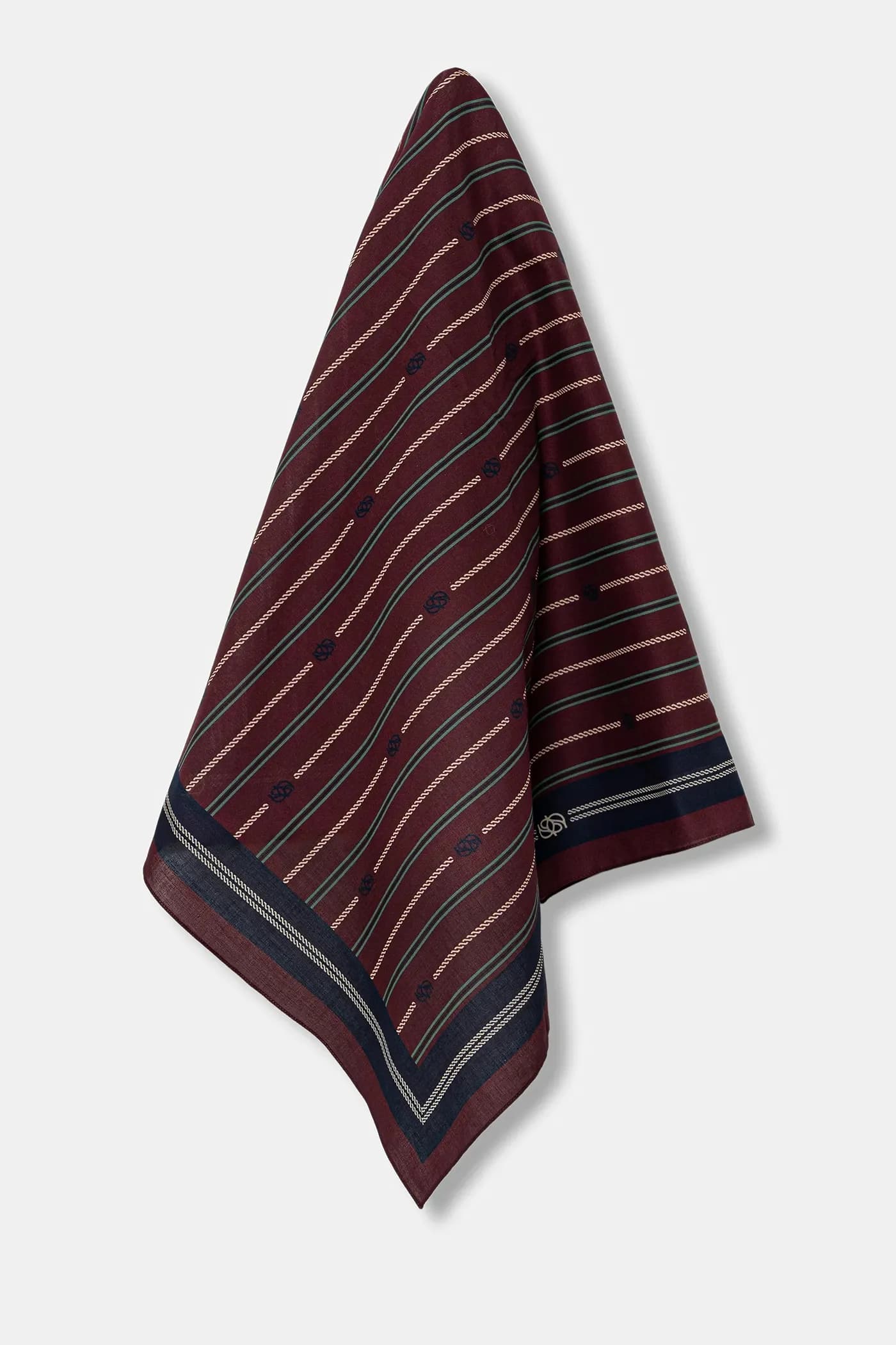 Хлопковый шарф Le Foulard Rayure Monogramme