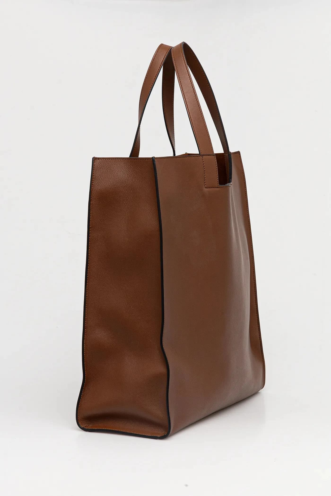 Кожаная сумка 43,5 х 43 х 12 см. - фото 2