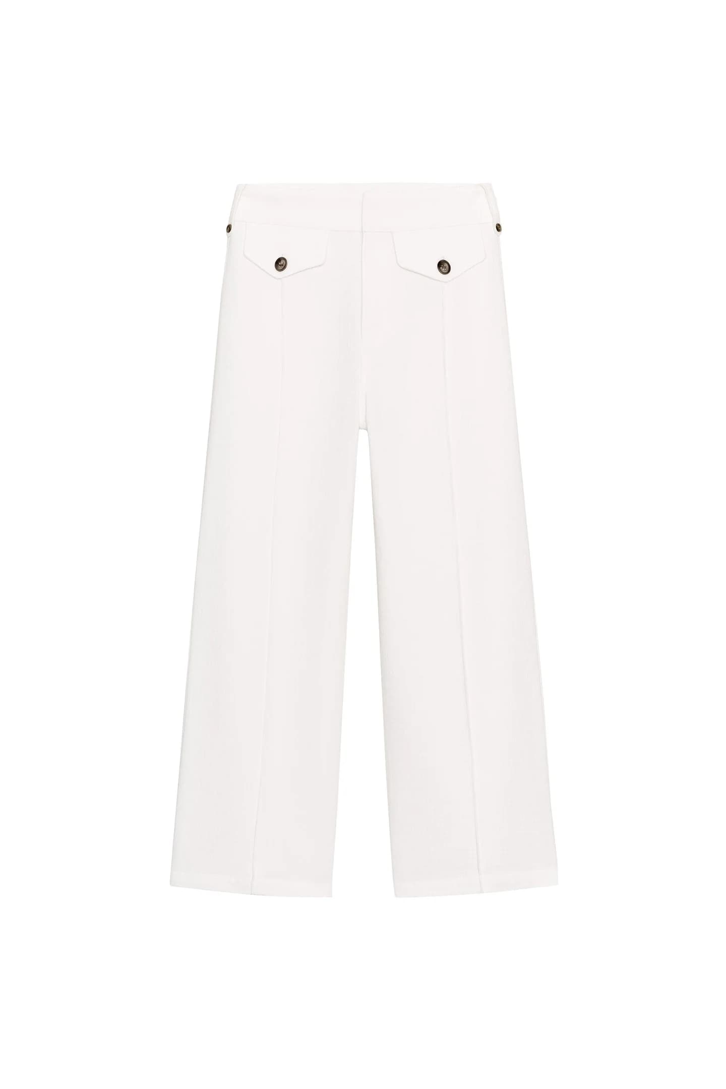 БРЮКИ-КЮЛОТЫ ИЗ ТКАНИ РУСТИК - фото 3