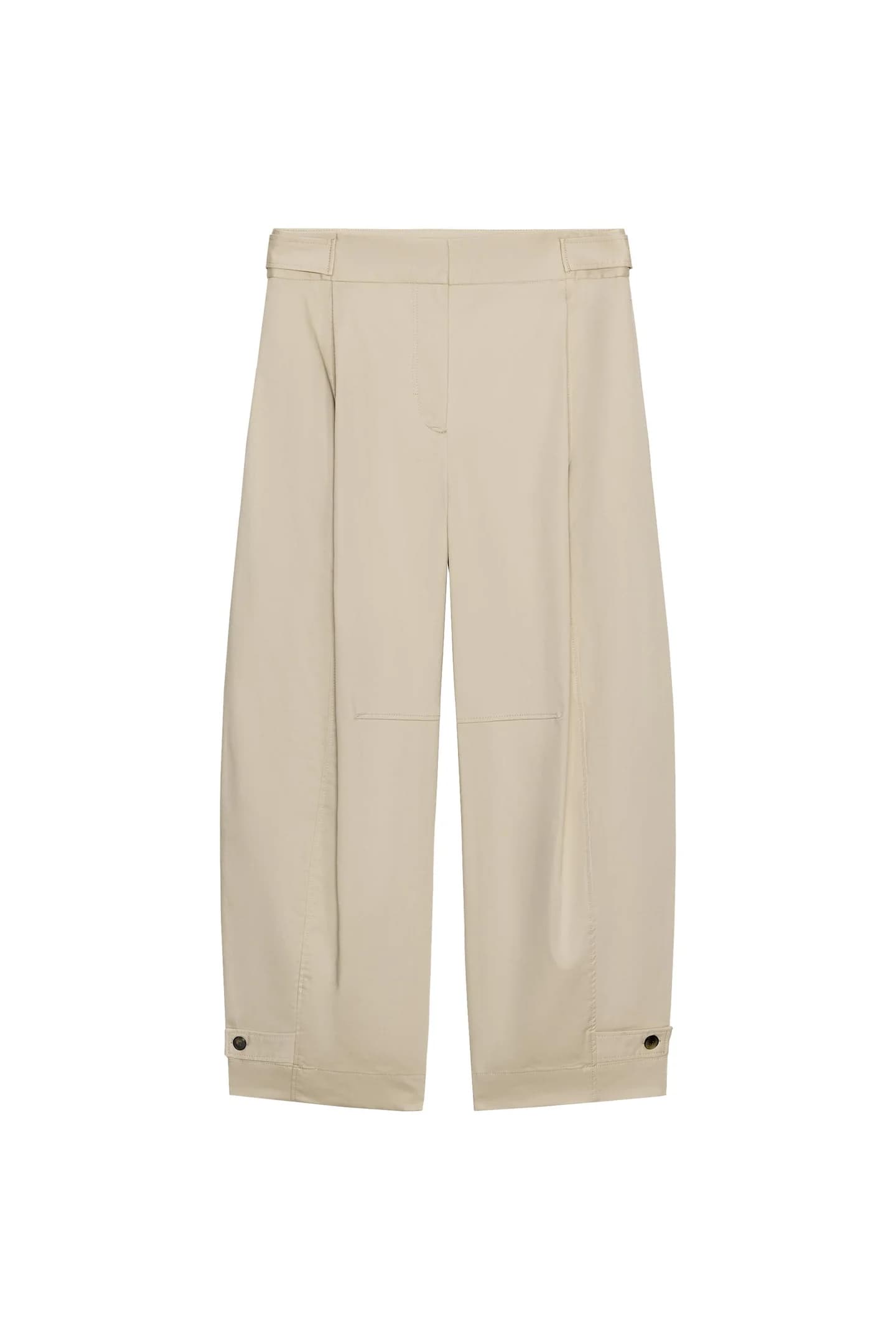 БРЮКИ-КЮЛОТЫ С ВЫСОКОЙ ПОСАДКОЙ - фото 3