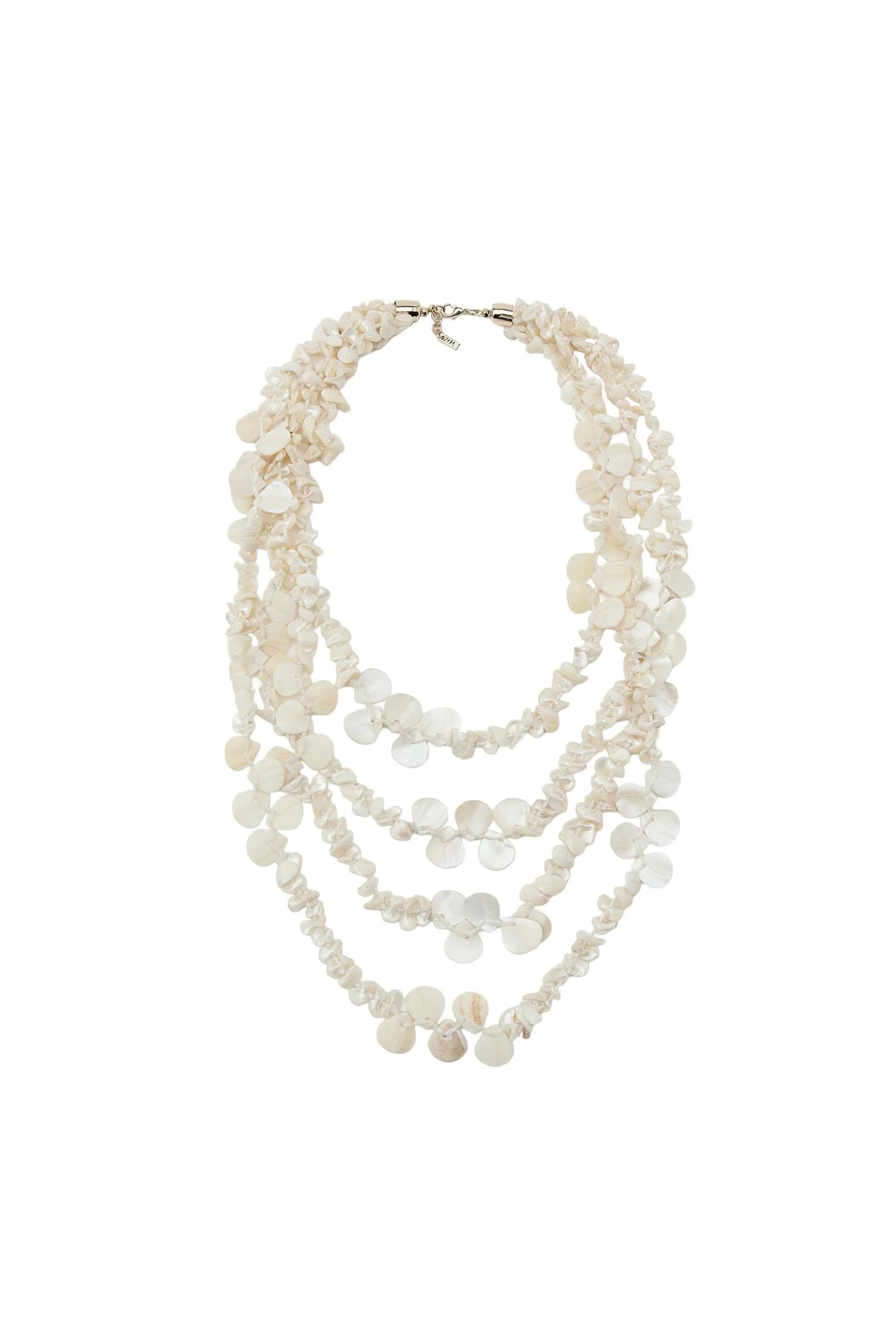 ОЖЕРЕЛЬЕ С ЭЛЕМЕНТАМИ С ЭФФЕКТОМ ПЕРЛАМУТА - фото 3