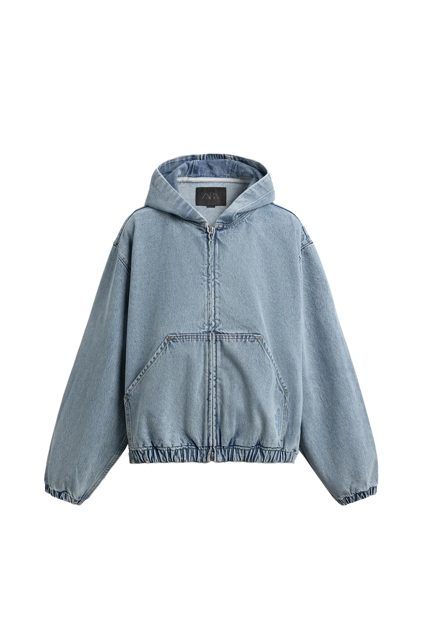 КУРТКА С КАПЮШОНОМ С ЭФФЕКТОМ СТИРКИ - фото 3