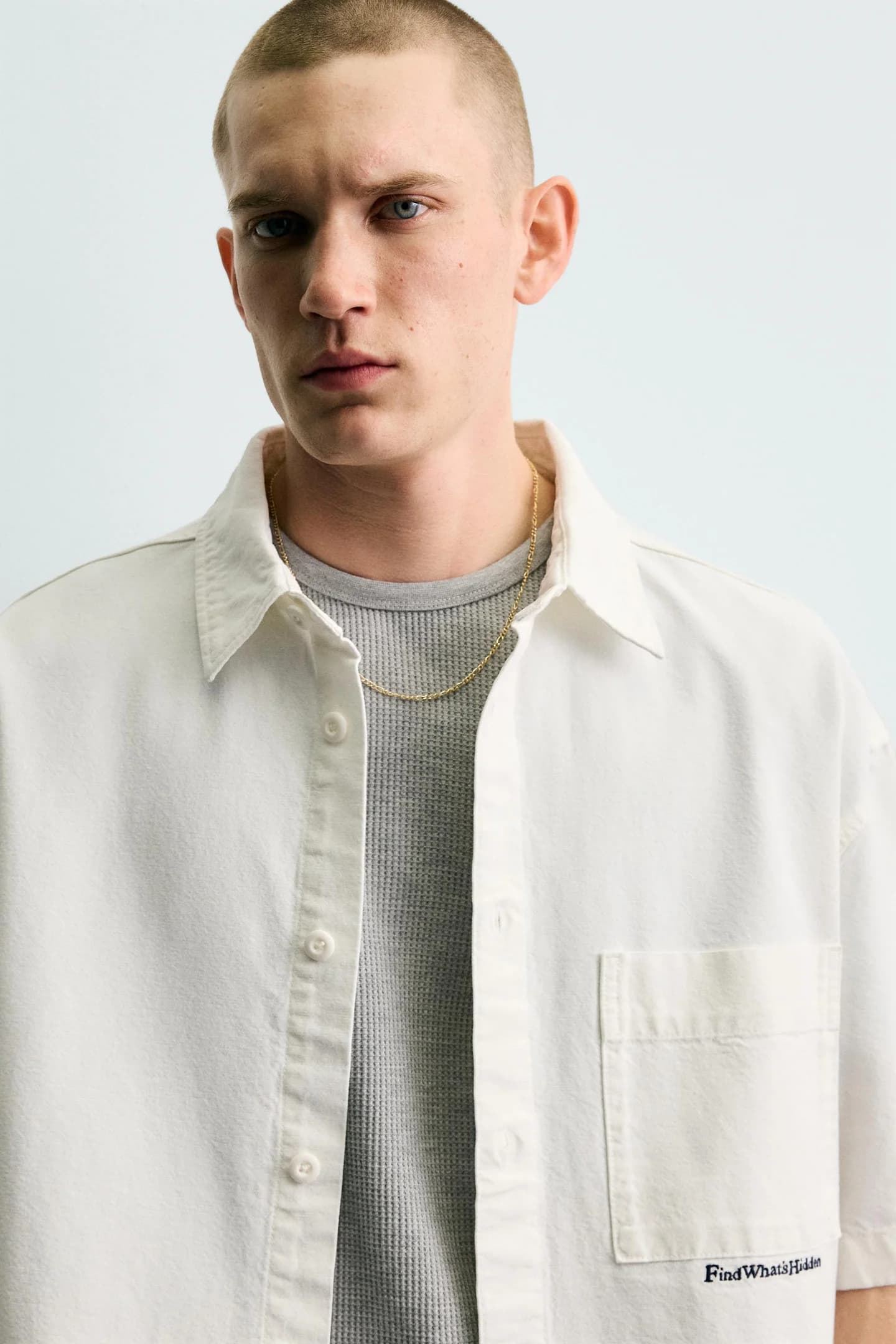 РУБАШКА СВОБОДНОГО КРОЯ С ПРИНТОМ «ГОЛЬФ» - фото 2