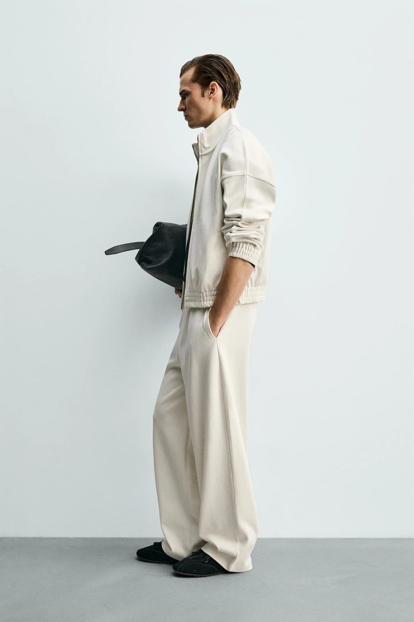 ШИРОКИЕ БРЮКИ-ДЖОГГЕРЫ С ТЮНАМИ - фото 3