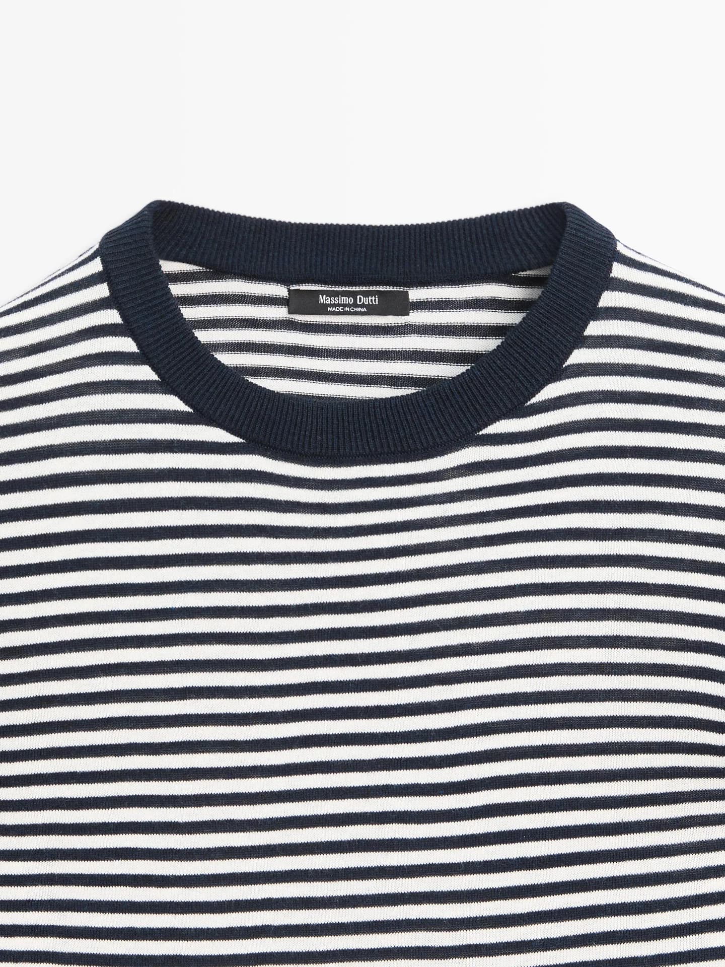 Джемпер из хлопка и шелка в полоску - фото 3