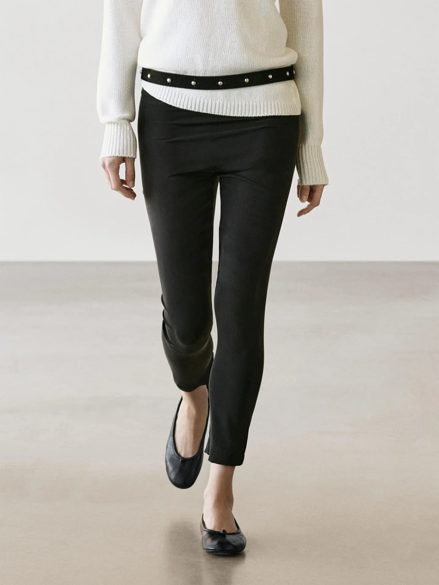 Леггинсы из смесового шелка - фото 10