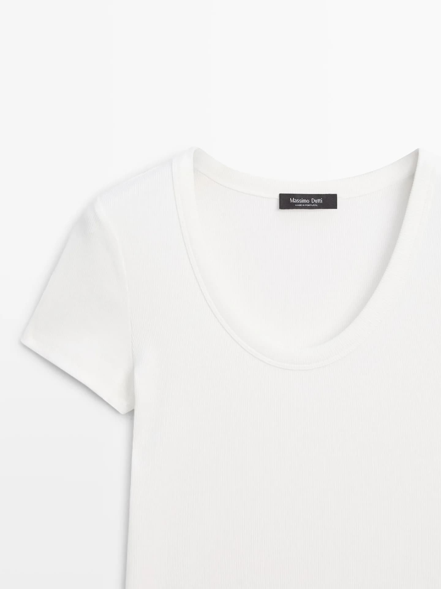 Футболка с короткими рукавами из смесового хлопка. - фото 5