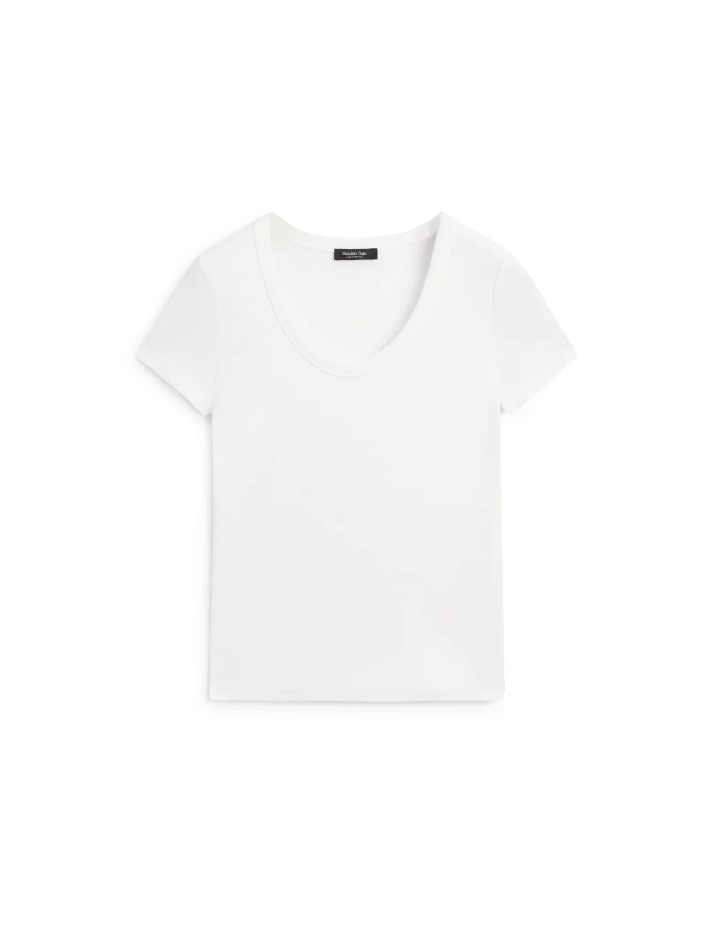 Футболка с короткими рукавами из смесового хлопка. - фото 7