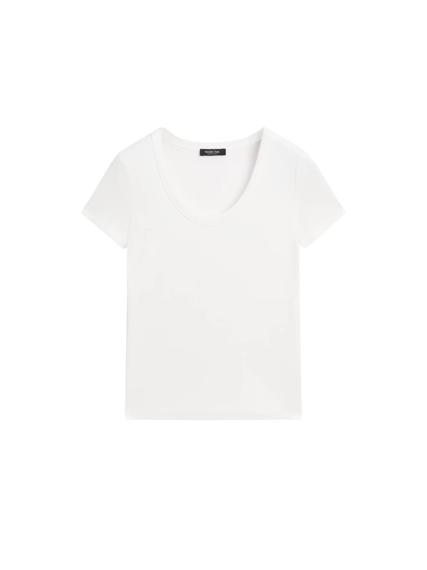 Футболка с короткими рукавами из смесового хлопка. - фото 8