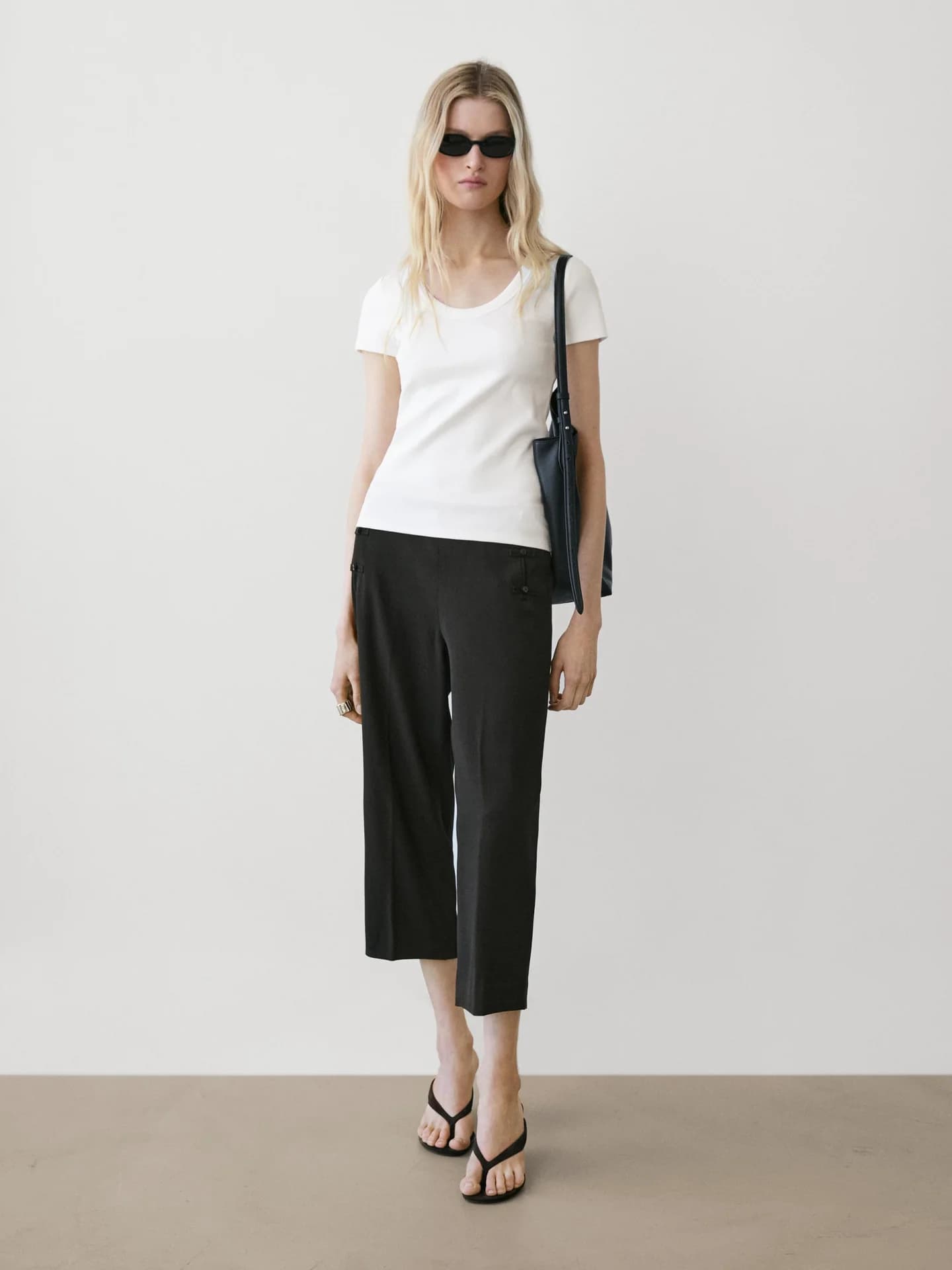 Футболка с короткими рукавами из смесового хлопка. - фото 9