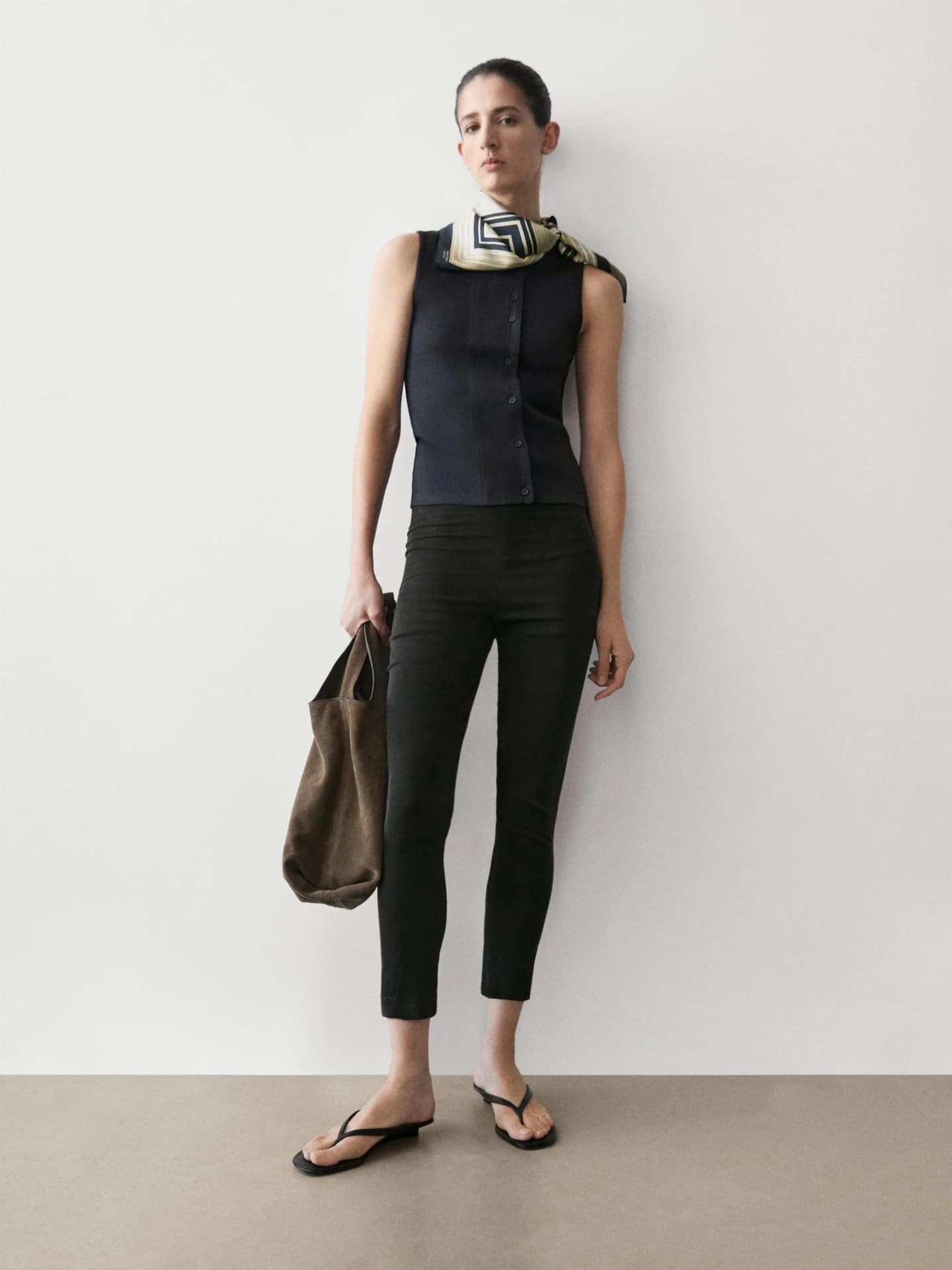 Топ из смесового хлопка с планкой - фото 10