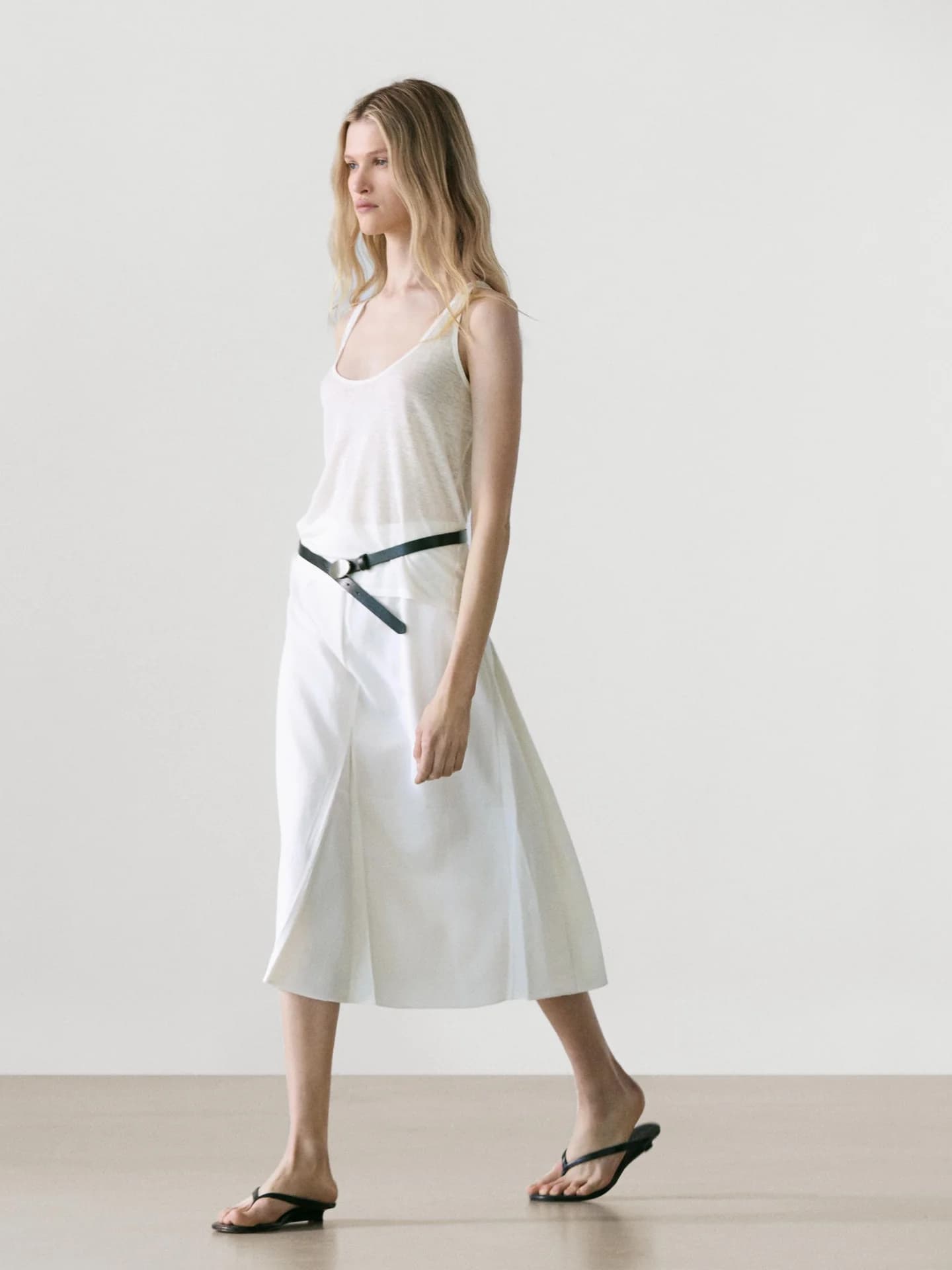 Юбка-миди со складками - фото 10